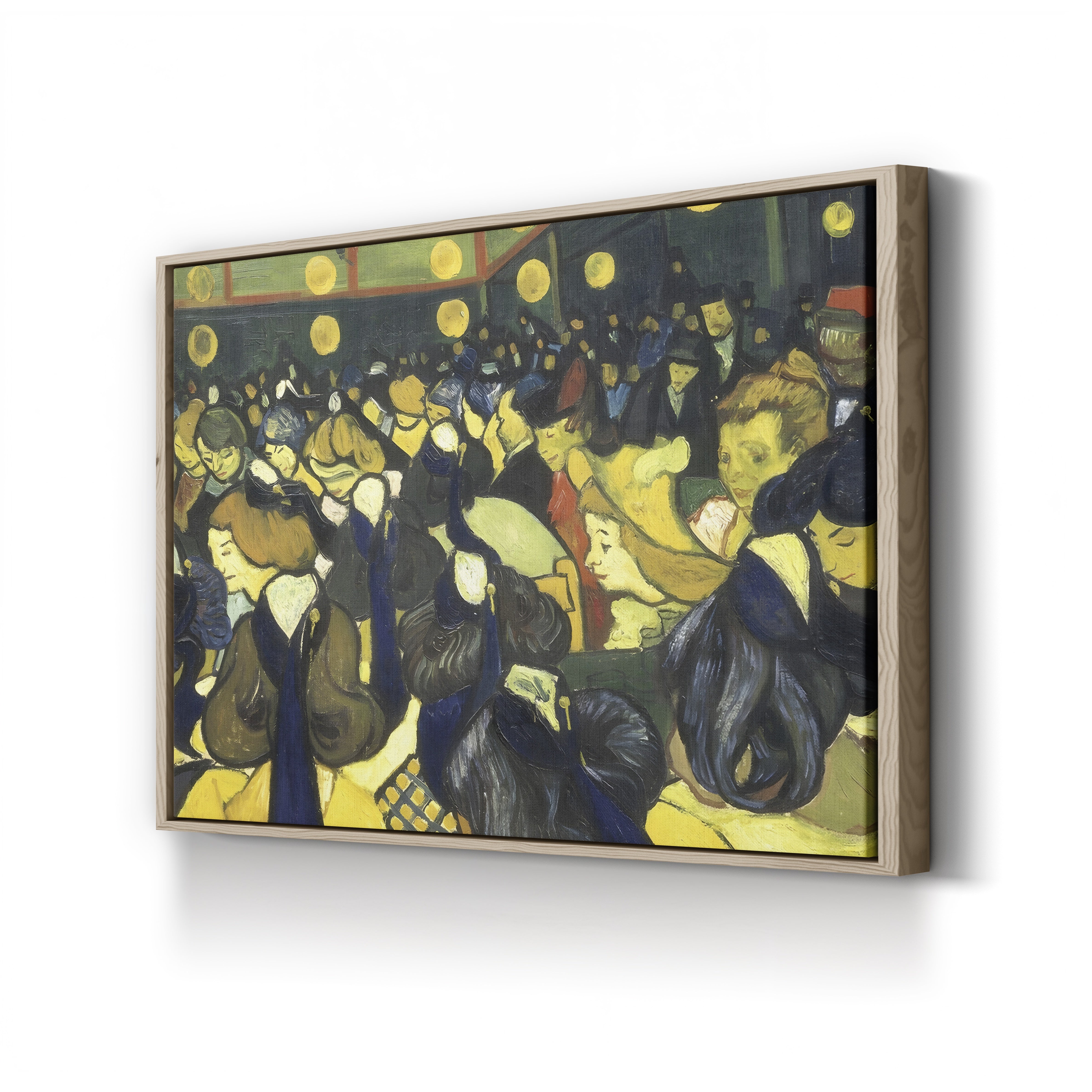The Dance Hall at Arles – Vincent van Gogh Wall Art | Post-Impressionist Interior Canvas Print