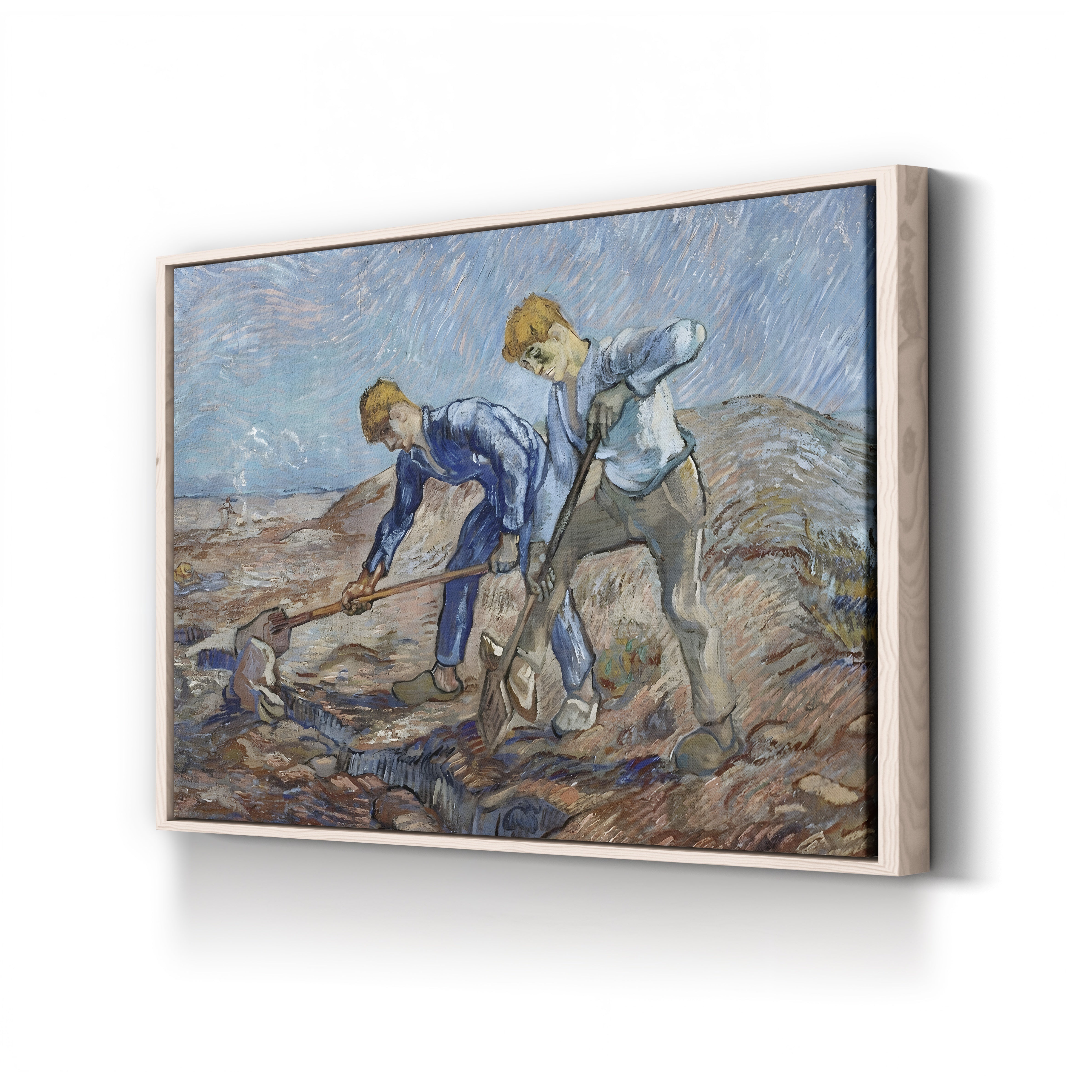 The Diggers – Vincent van Gogh Wall Art | Post-Impressionist Figure Canvas Print