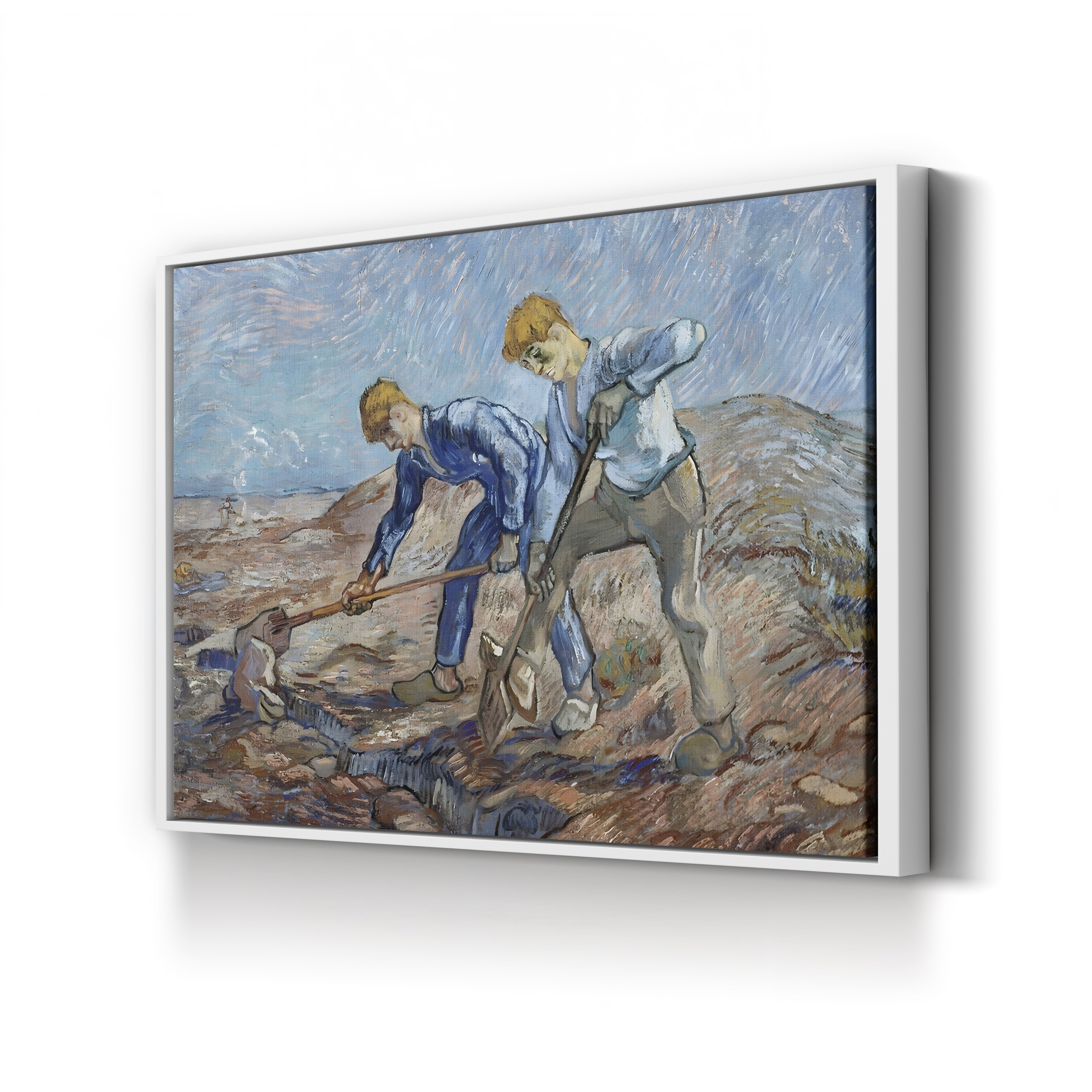 The Diggers – Vincent van Gogh Wall Art | Post-Impressionist Figure Canvas Print