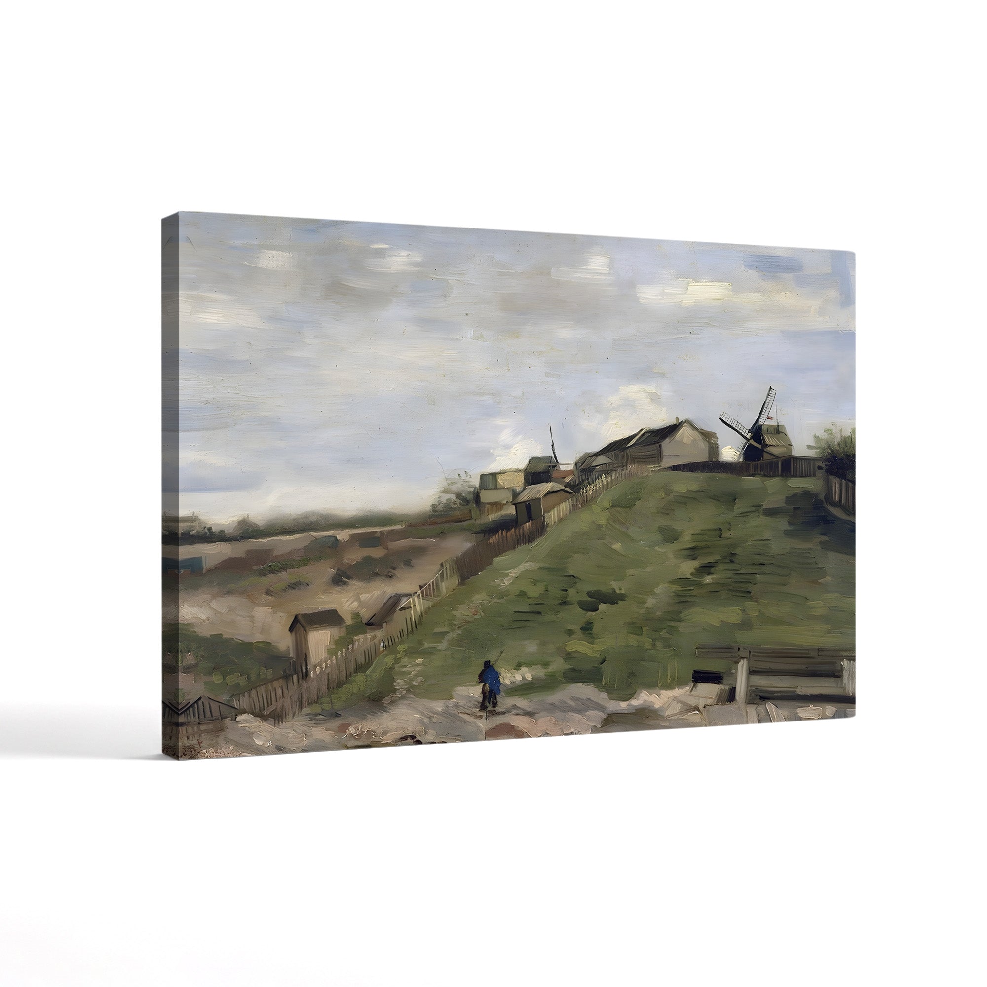 The Hill of Montmartre with Stone Quarry, 1886 – Vincent van Gogh Wall Art | Post-Impressionist Cityscape Canvas Print