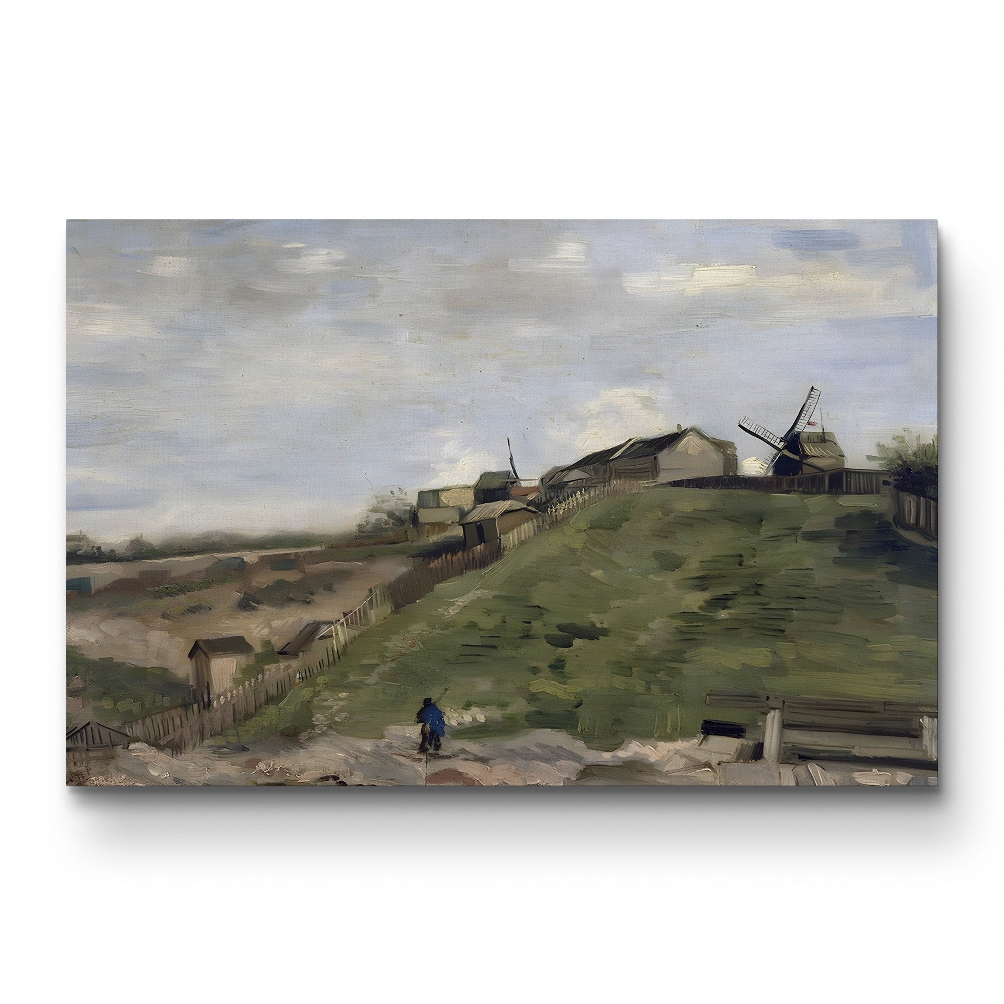 The Hill of Montmartre with Stone Quarry, 1886 – Vincent van Gogh Wall Art | Post-Impressionist Cityscape Canvas Print