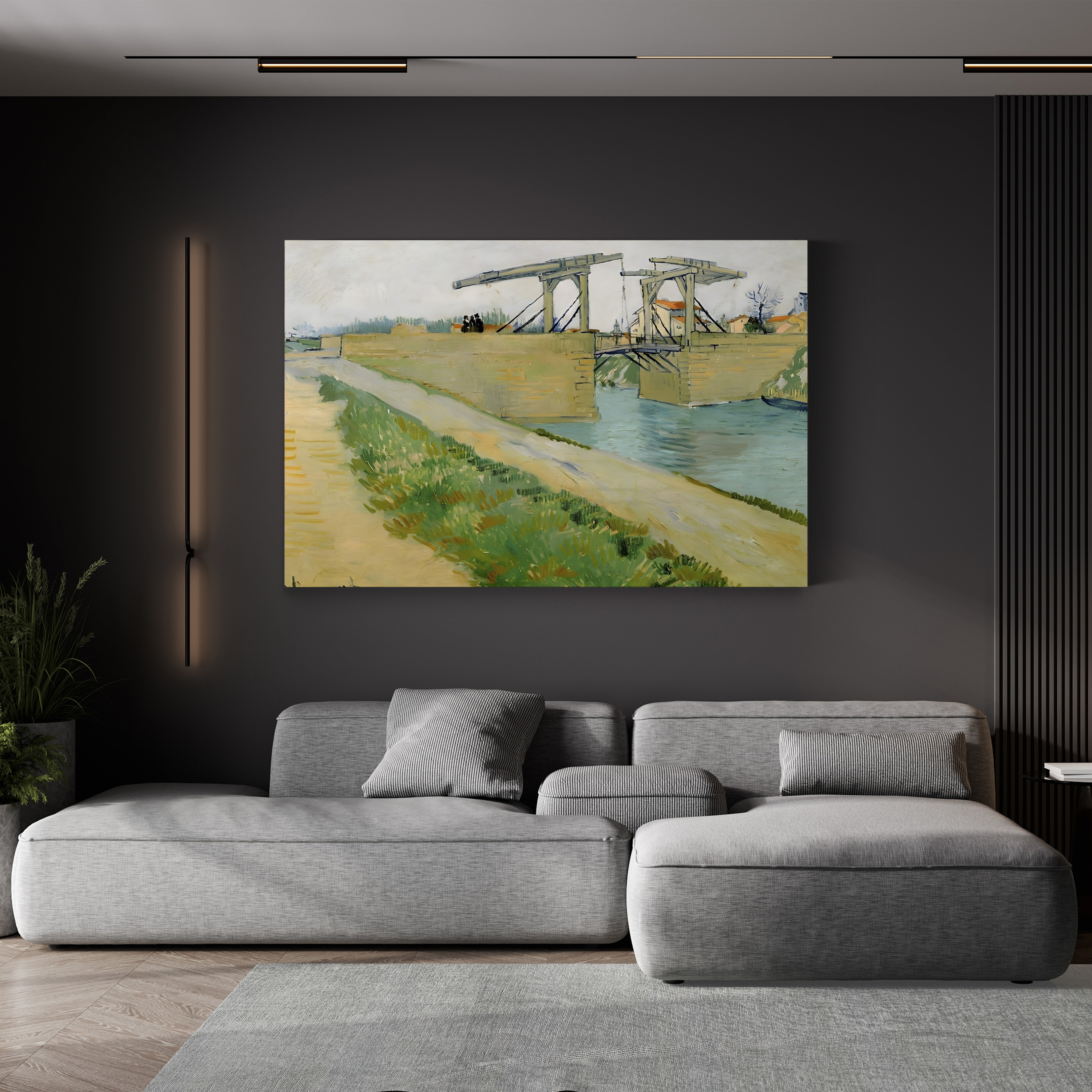 The Langlois Bridge – Vincent van Gogh Wall Art | Post-Impressionist Arles Canvas Print