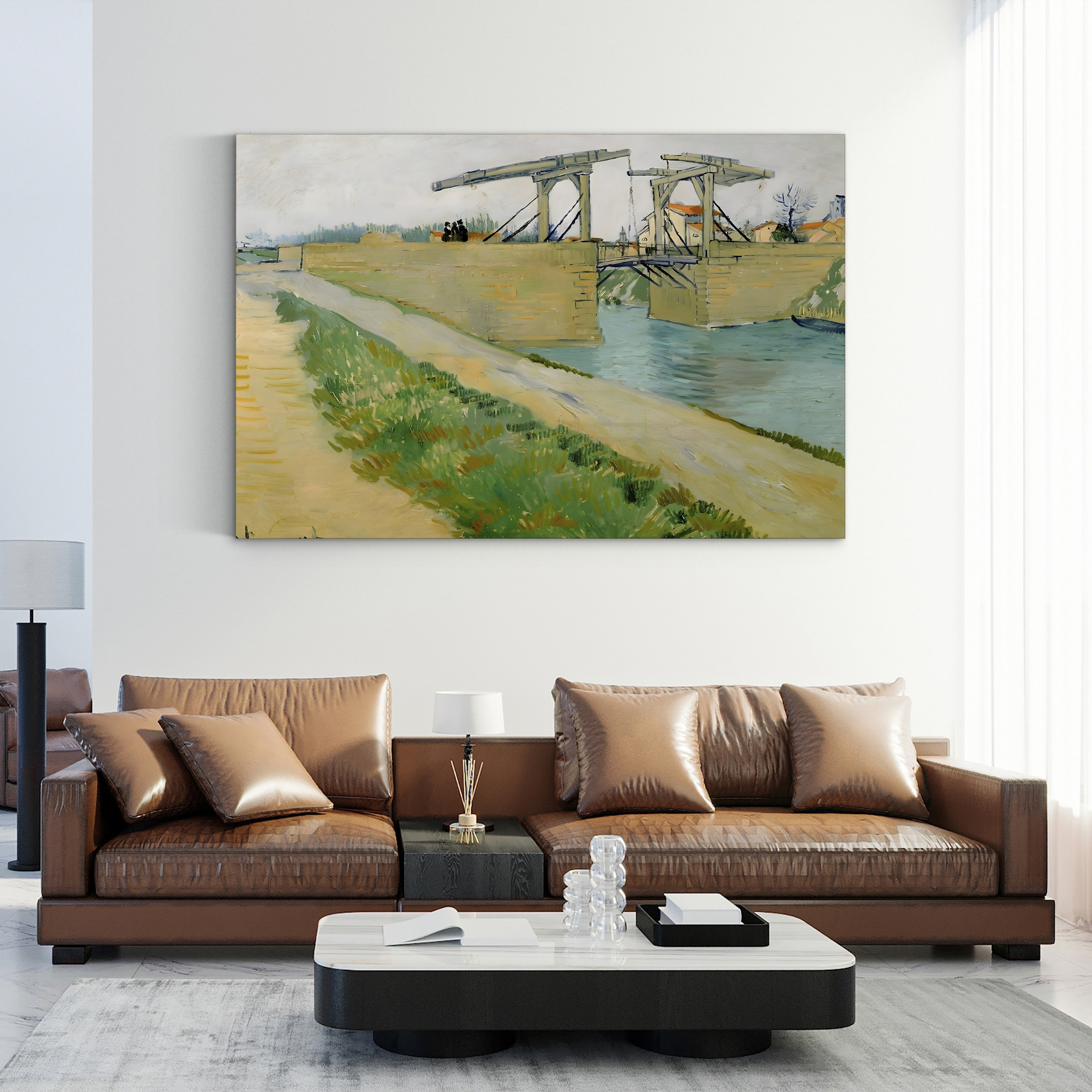 The Langlois Bridge – Vincent van Gogh Wall Art | Post-Impressionist Arles Canvas Print