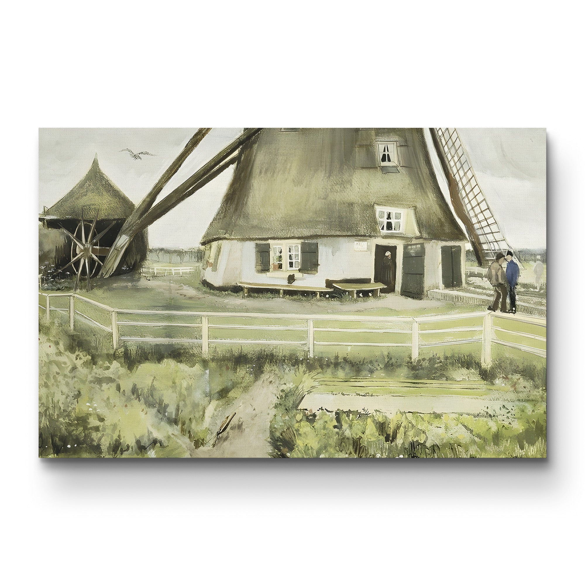The Mill, 1881 – Vincent van Gogh Wall Art | Early Dutch Landscape Canvas Print