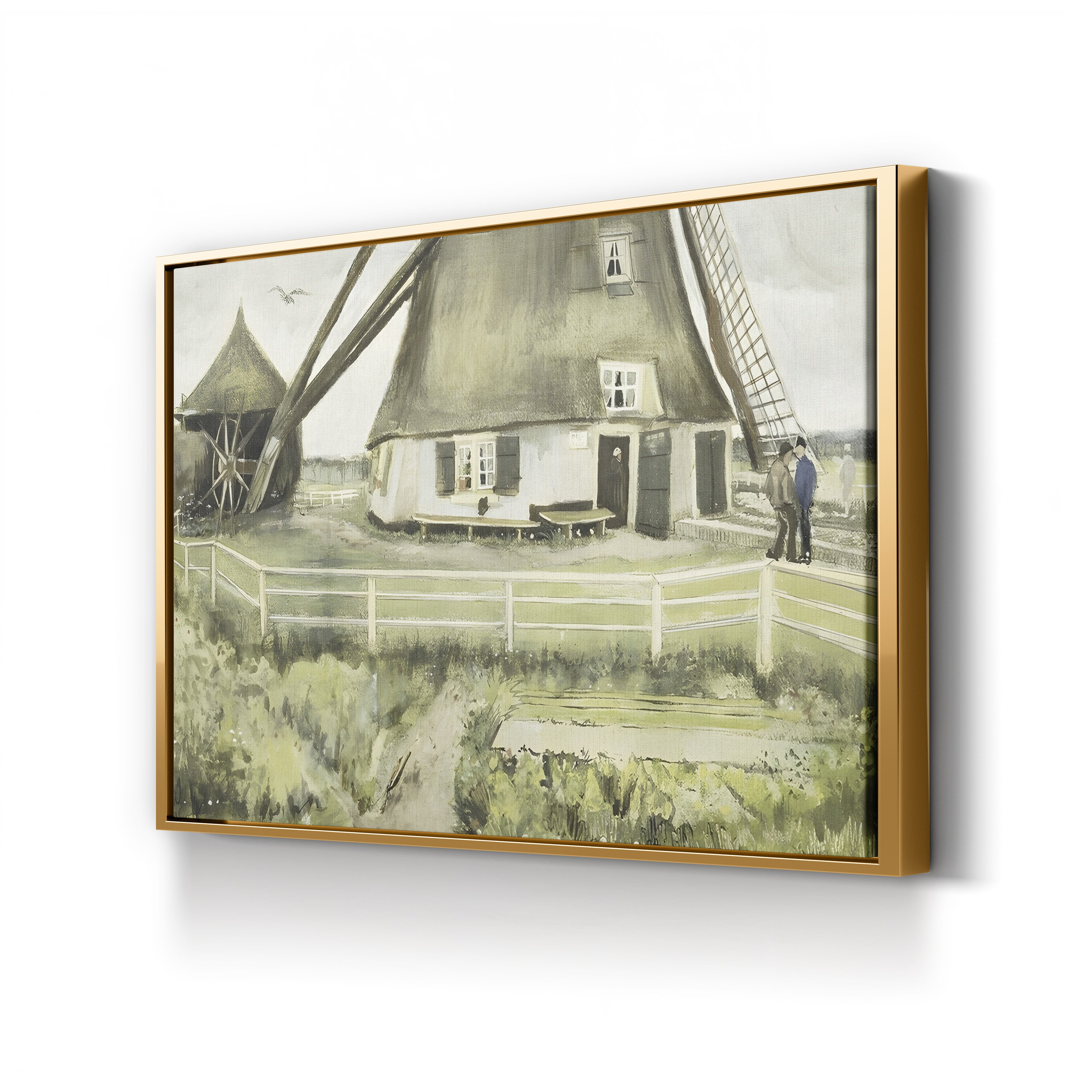 The Mill, 1881 – Vincent van Gogh Wall Art | Early Dutch Landscape Canvas Print