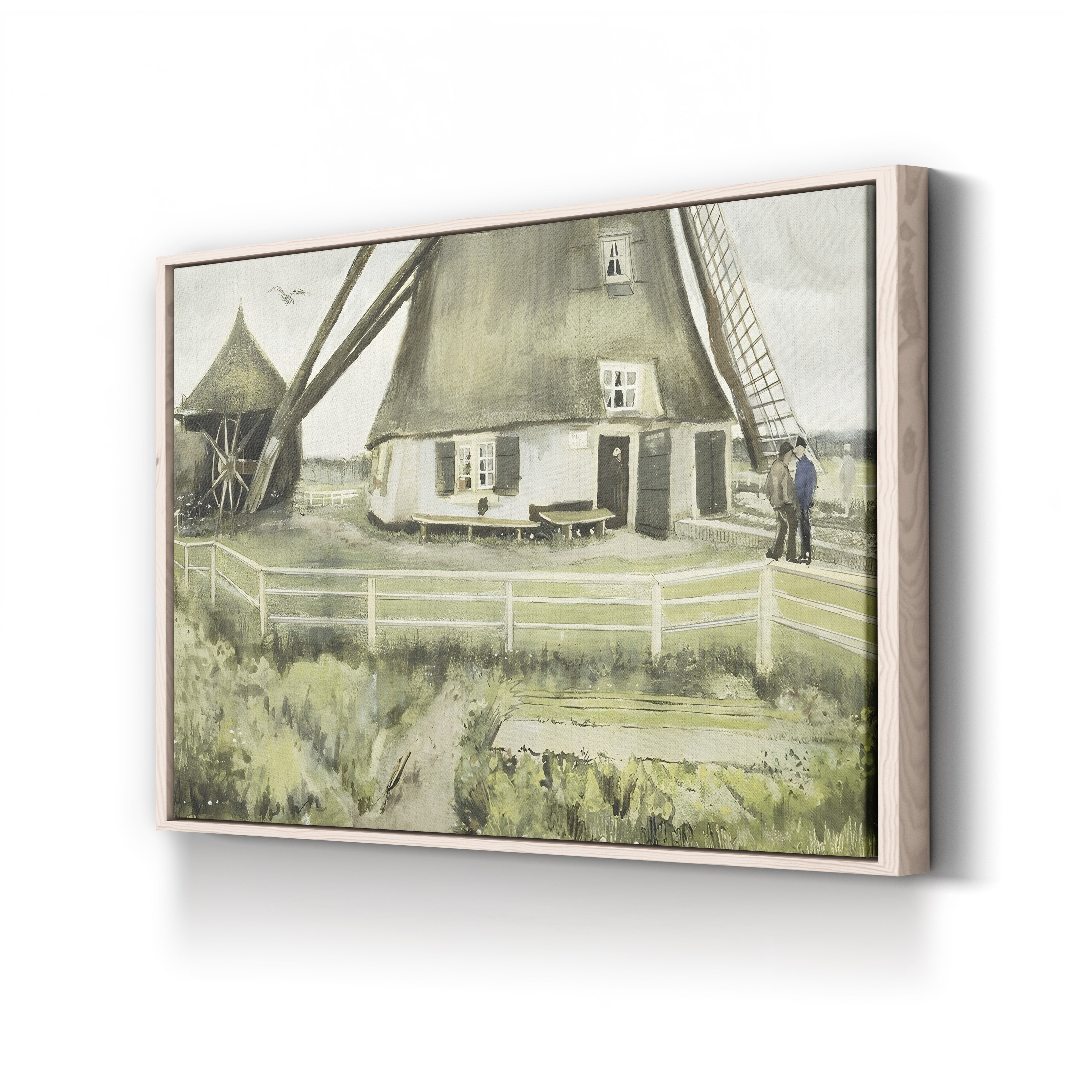 The Mill, 1881 – Vincent van Gogh Wall Art | Early Dutch Landscape Canvas Print