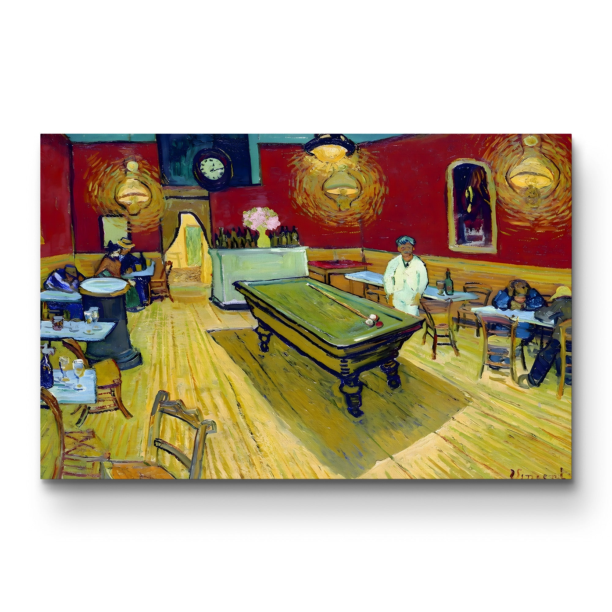 The Night Café, 1888 – Vincent van Gogh Wall Art | Post-Impressionist Interior Canvas Print