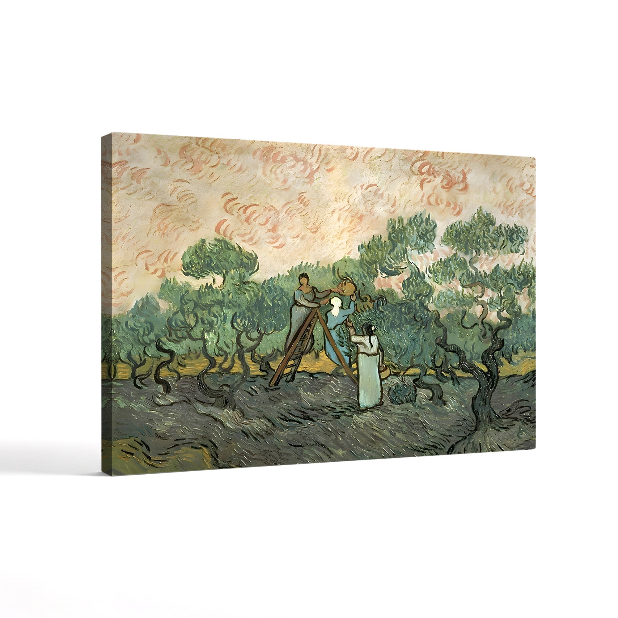 The Olive Pickers, Saint-Rémy, 1889 – Vincent van Gogh Wall Art | Post-Impressionist Figure Canvas Print
