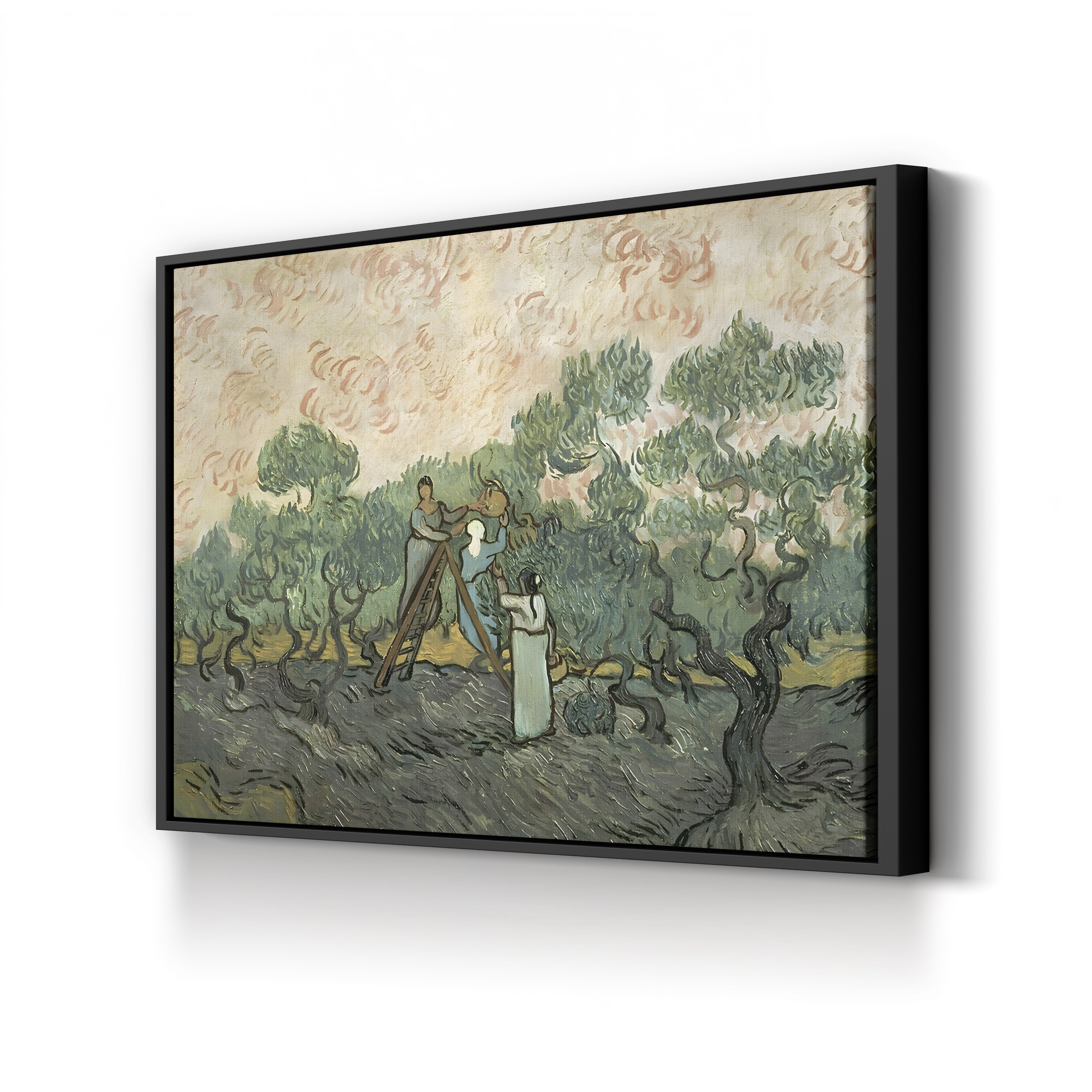 The Olive Pickers, Saint-Rémy, 1889 – Vincent van Gogh Wall Art | Post-Impressionist Figure Canvas Print