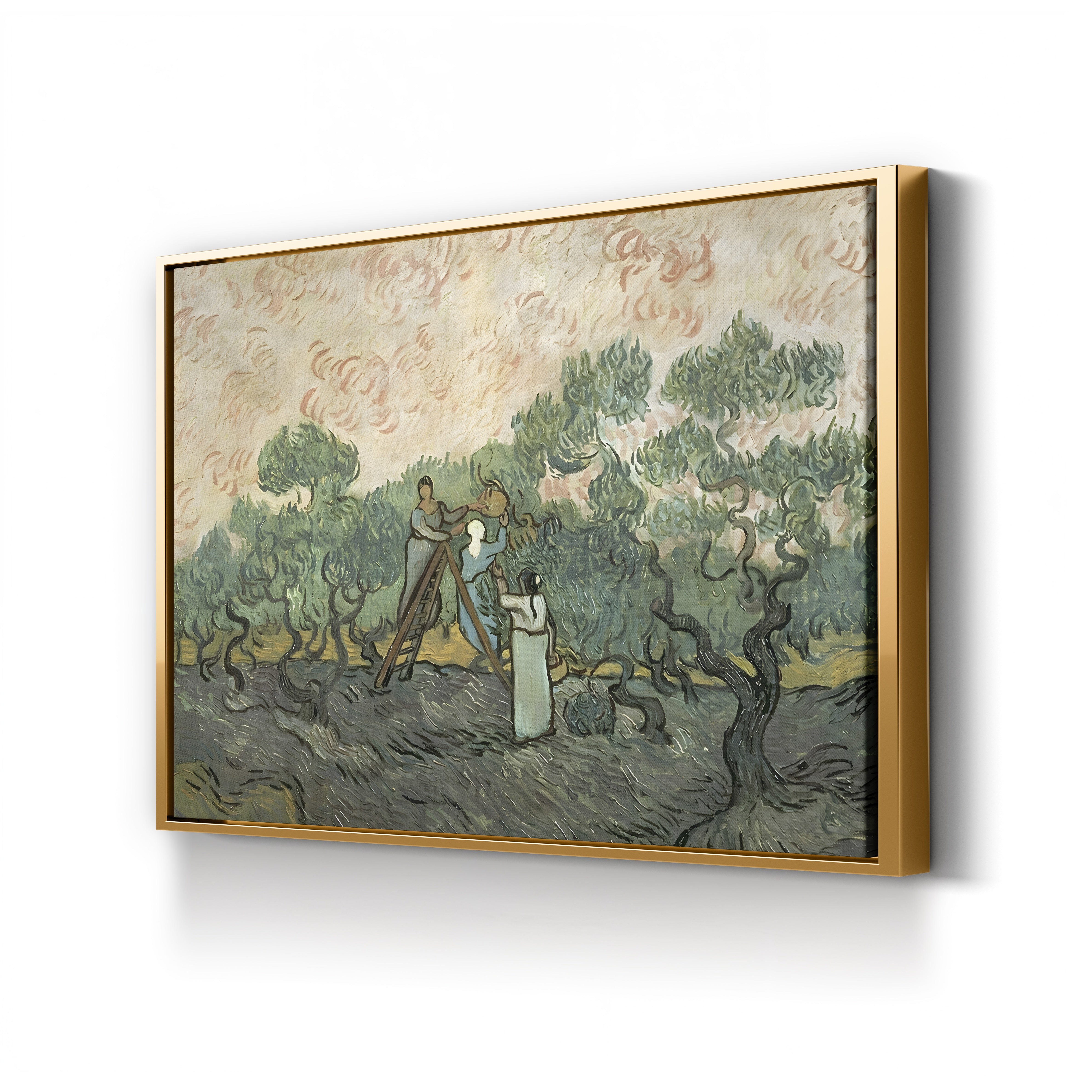 The Olive Pickers, Saint-Rémy, 1889 – Vincent van Gogh Wall Art | Post-Impressionist Figure Canvas Print