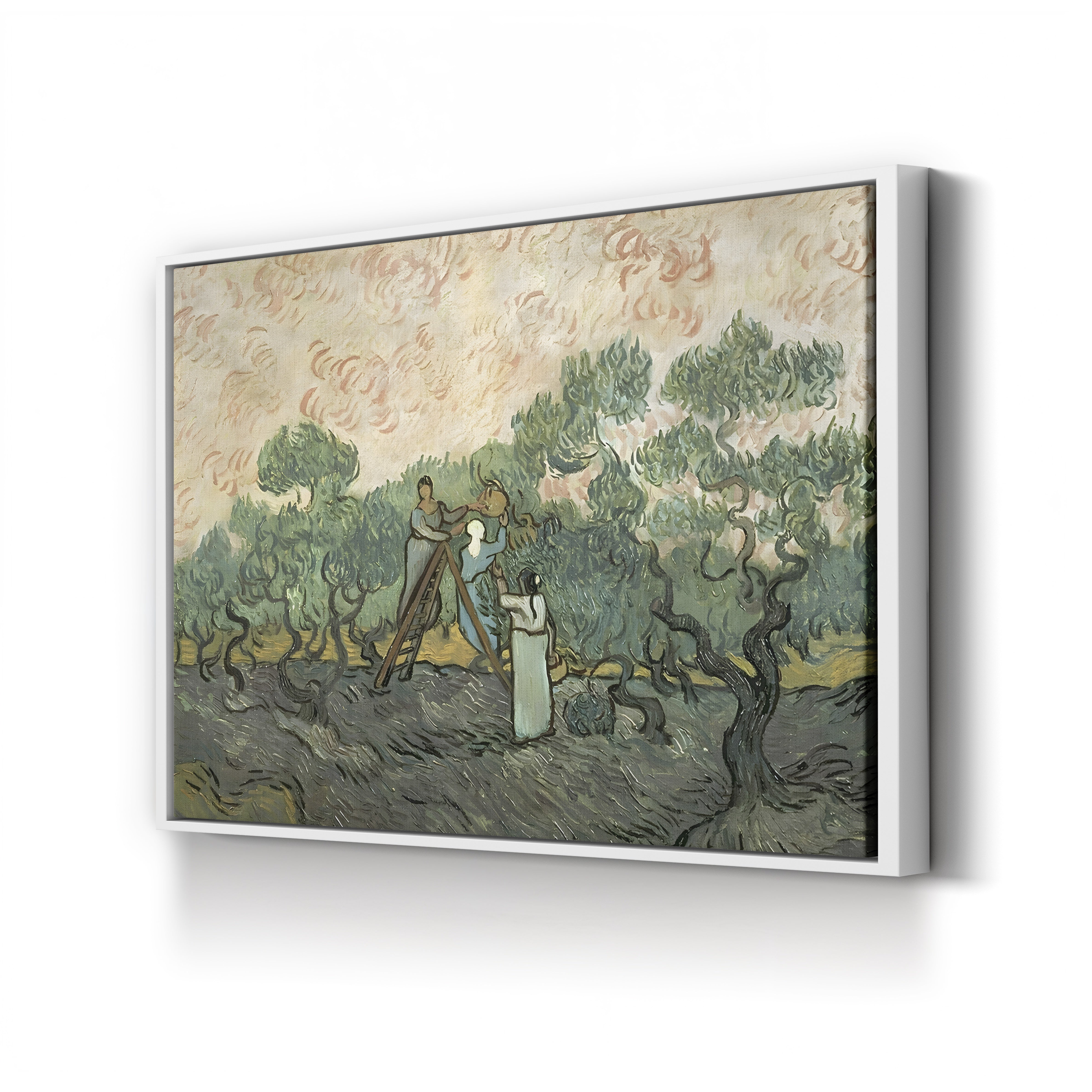 The Olive Pickers, Saint-Rémy, 1889 – Vincent van Gogh Wall Art | Post-Impressionist Figure Canvas Print