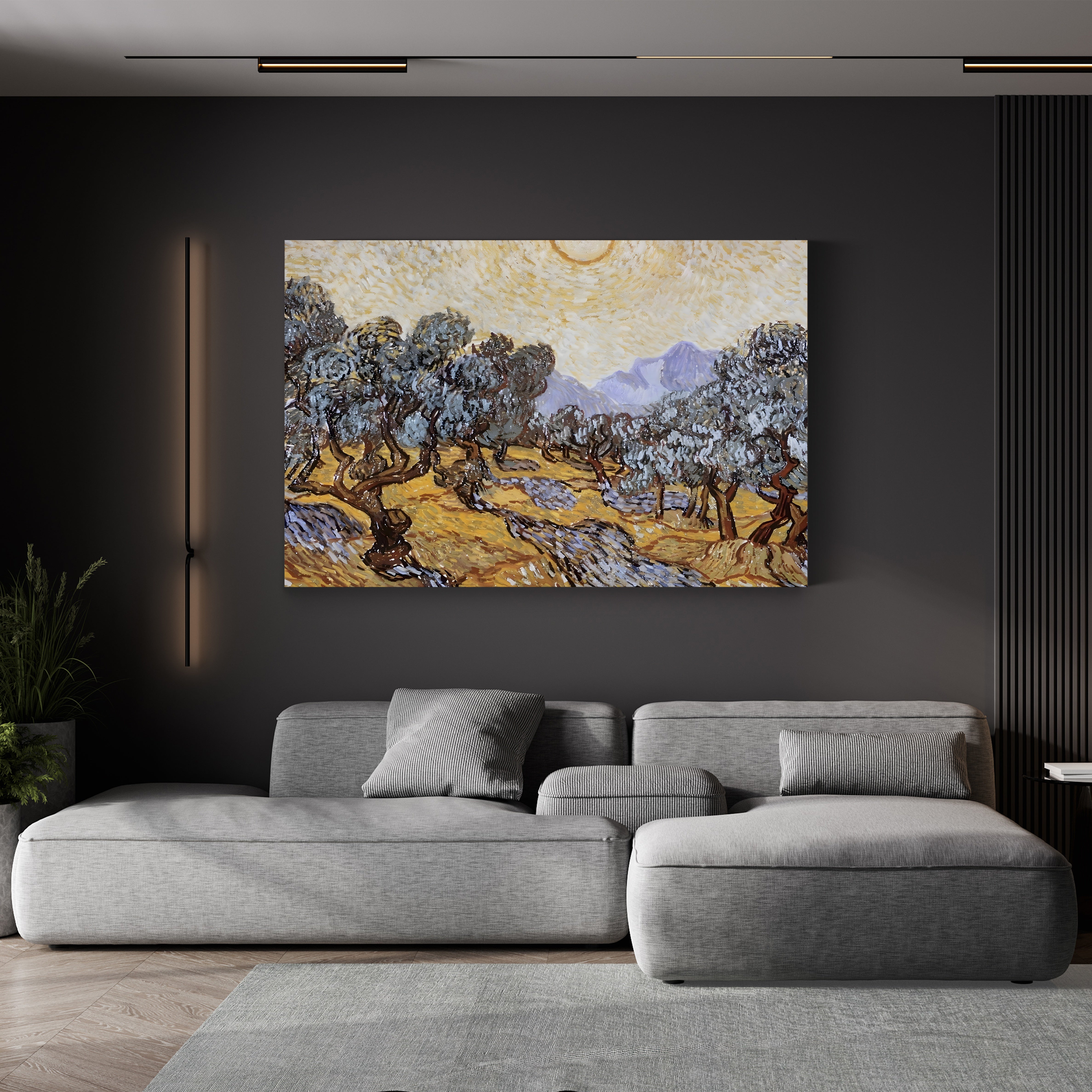 The Olive Trees – Vincent van Gogh Wall Art | Post-Impressionist Landscape Canvas Print