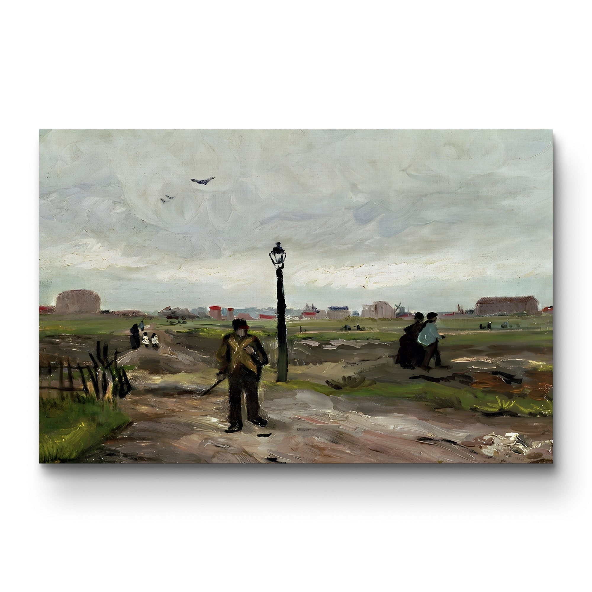 The Outskirts of Paris, 1886 – Vincent van Gogh Wall Art | Post-Impressionist Landscape Canvas Print