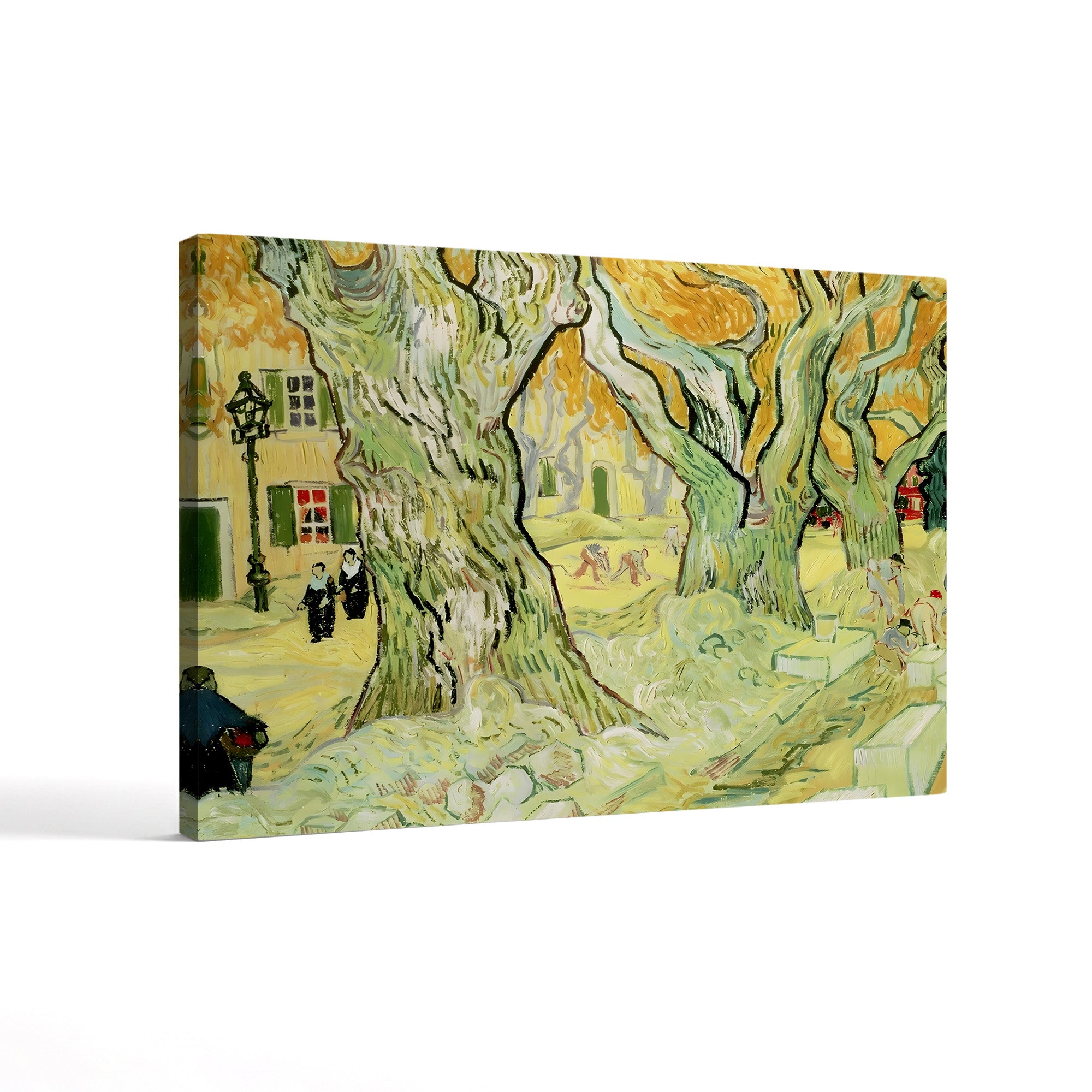 The Road Menders, 1889 – Vincent van Gogh Wall Art | Post-Impressionist Landscape Canvas Print