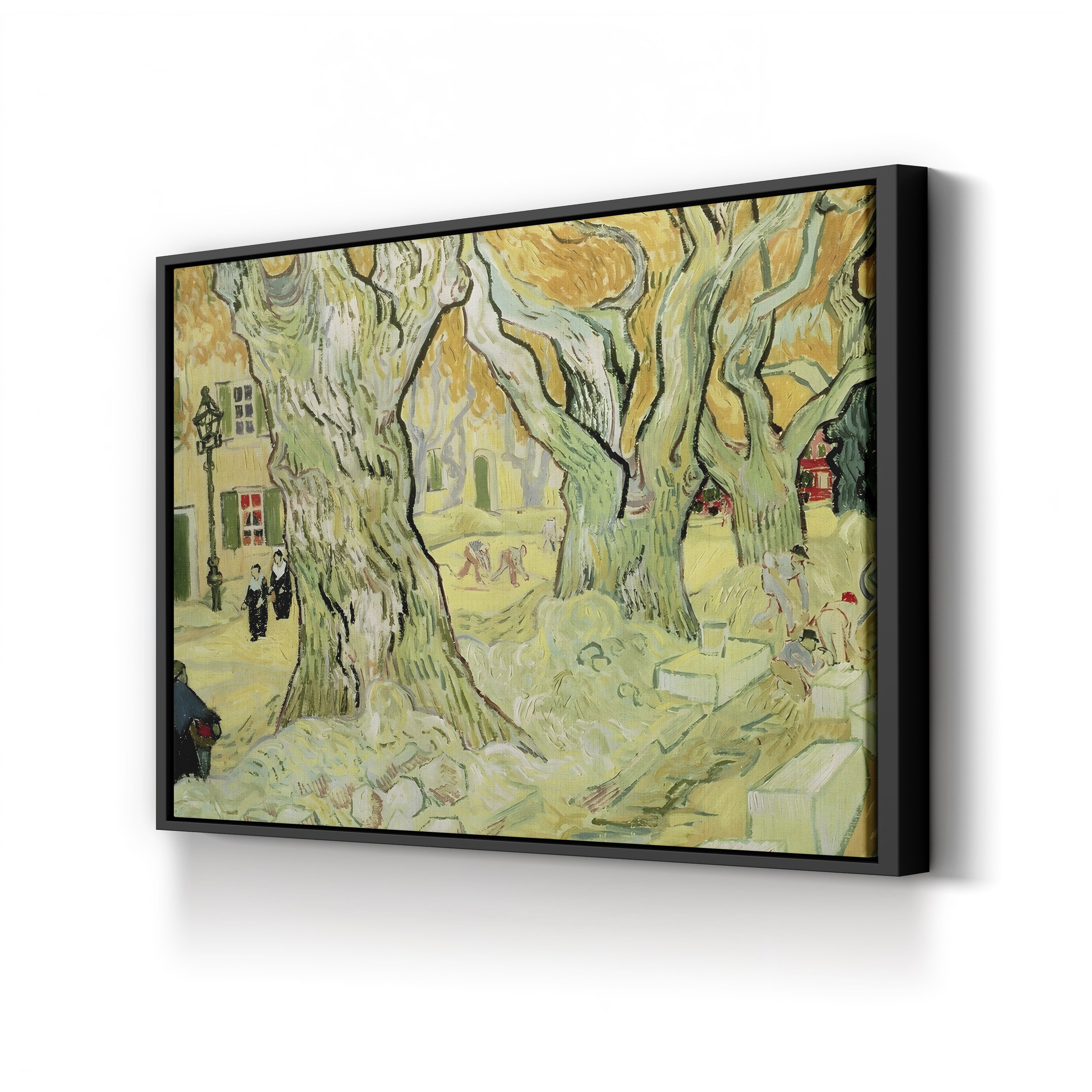 The Road Menders, 1889 – Vincent van Gogh Wall Art | Post-Impressionist Landscape Canvas Print