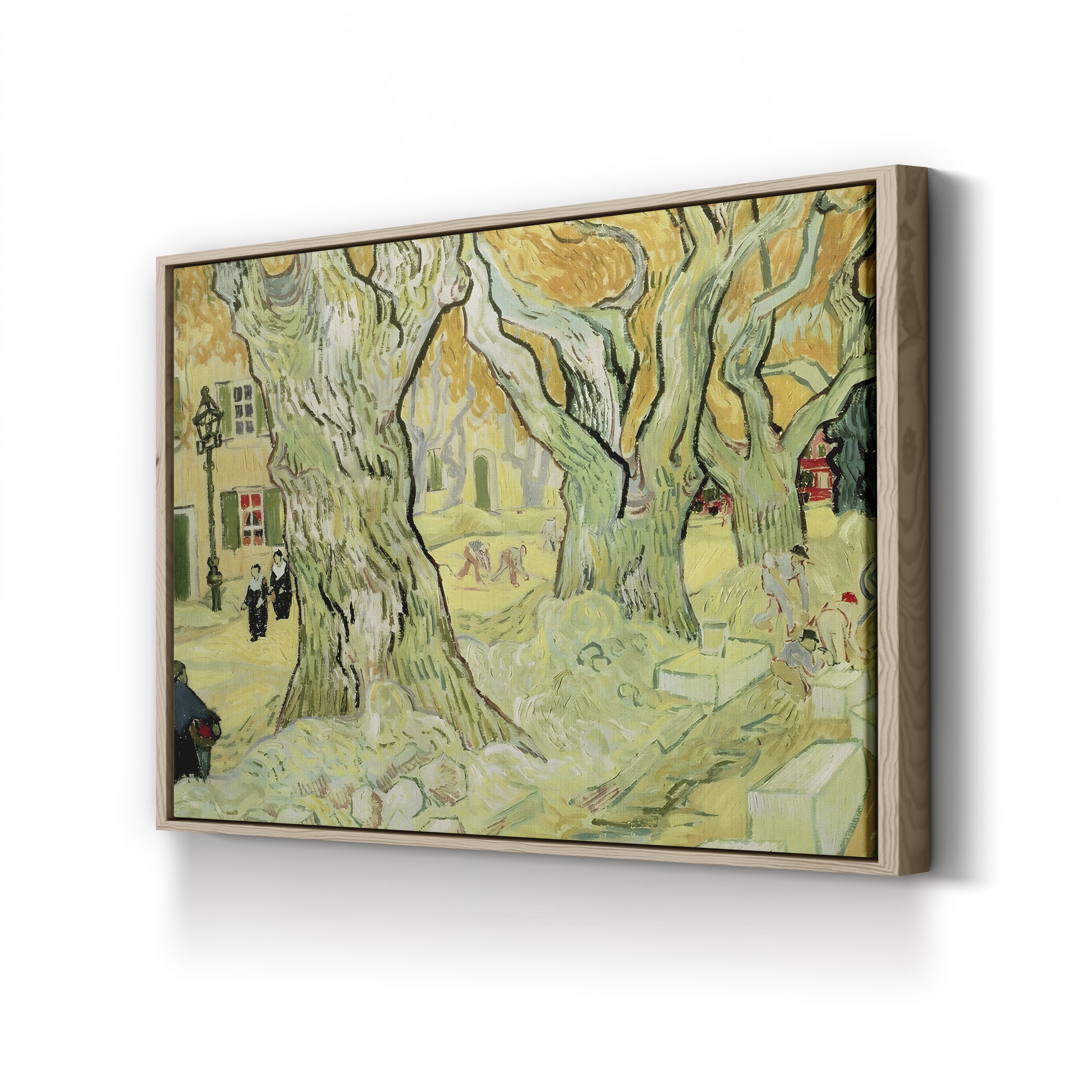 The Road Menders, 1889 – Vincent van Gogh Wall Art | Post-Impressionist Landscape Canvas Print