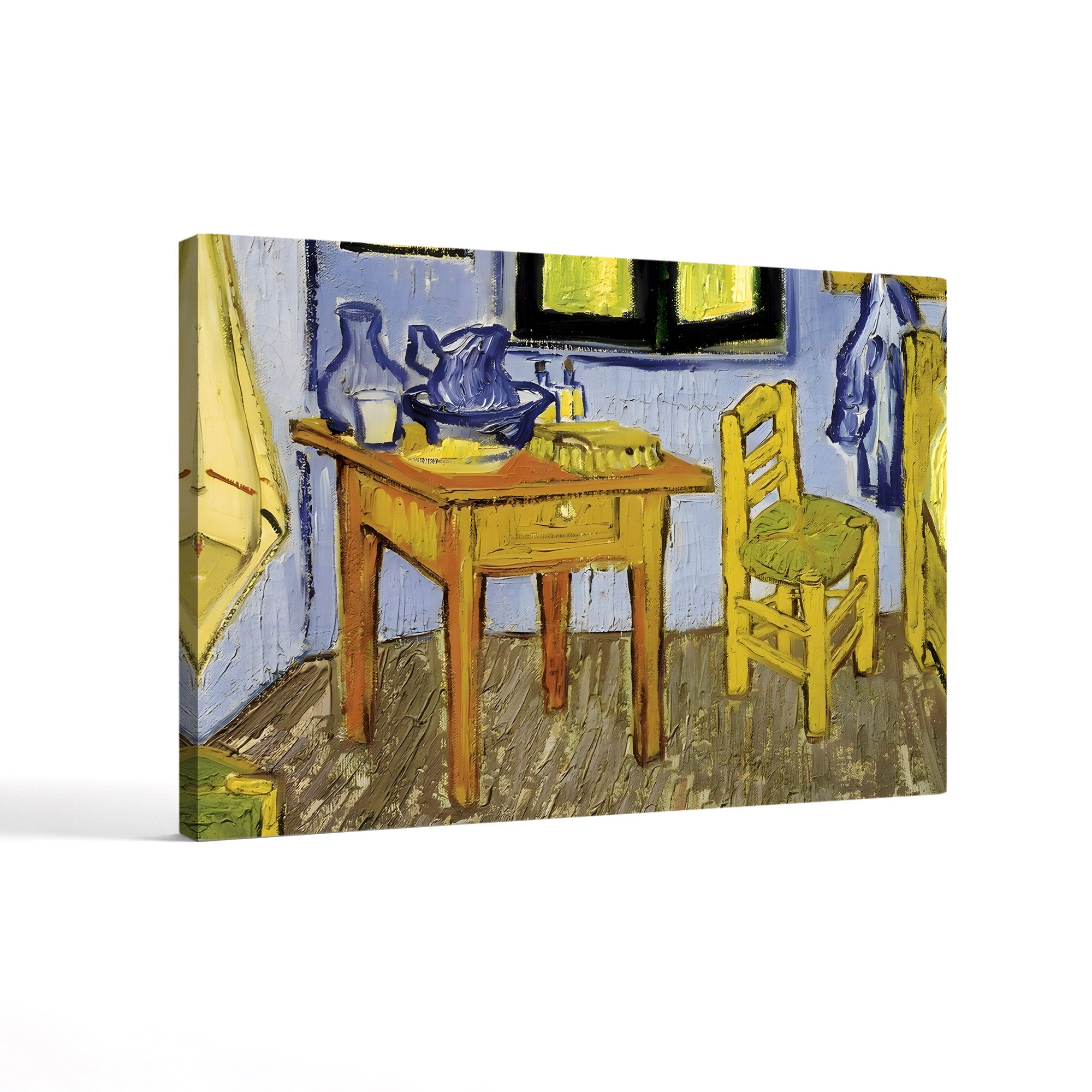 The Room of Vincent van Gogh in Arles (Detail), 1889 – Vincent van Gogh Wall Art | Post-Impressionist Interior Canvas Print
