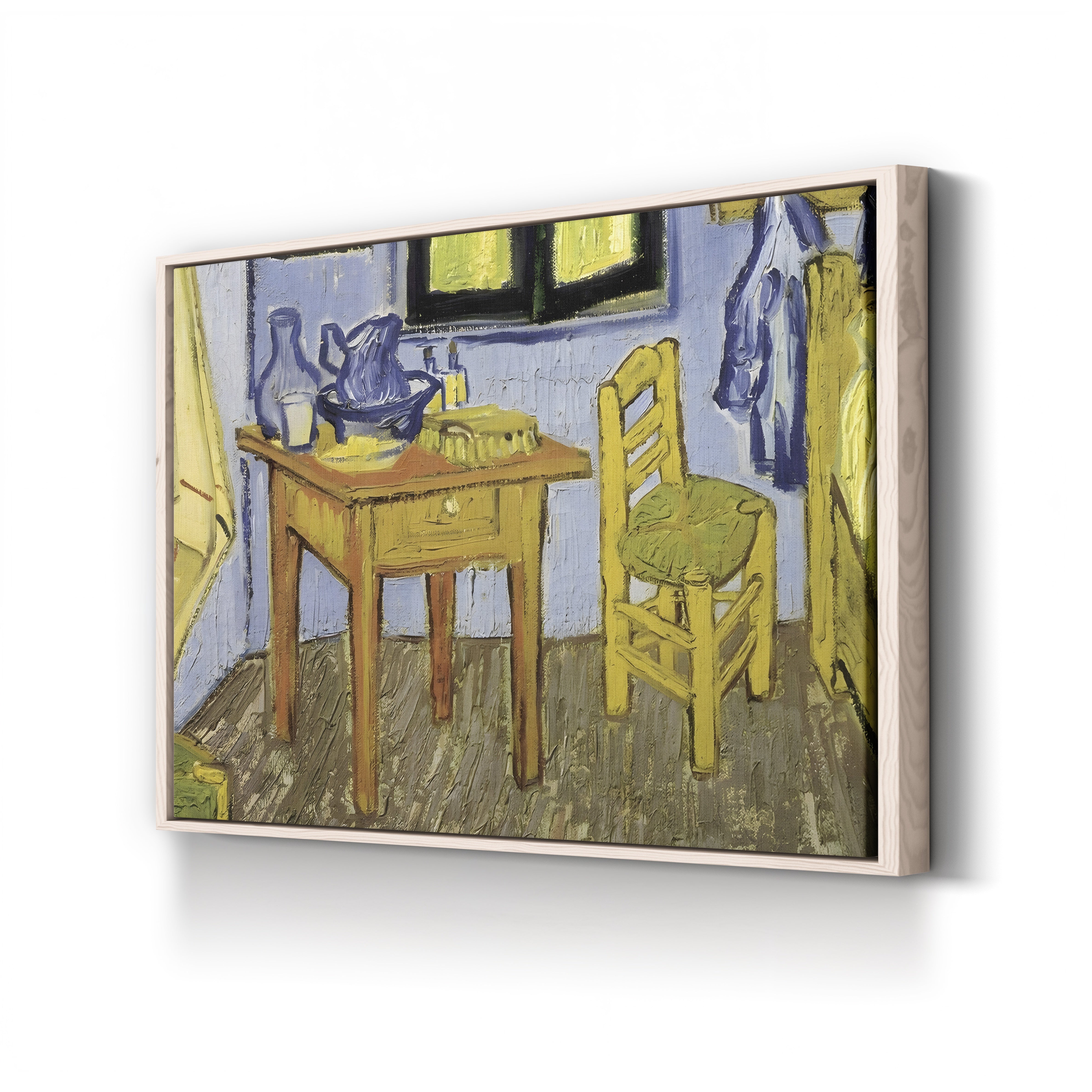 The Room of Vincent van Gogh in Arles (Detail), 1889 – Vincent van Gogh Wall Art | Post-Impressionist Interior Canvas Print