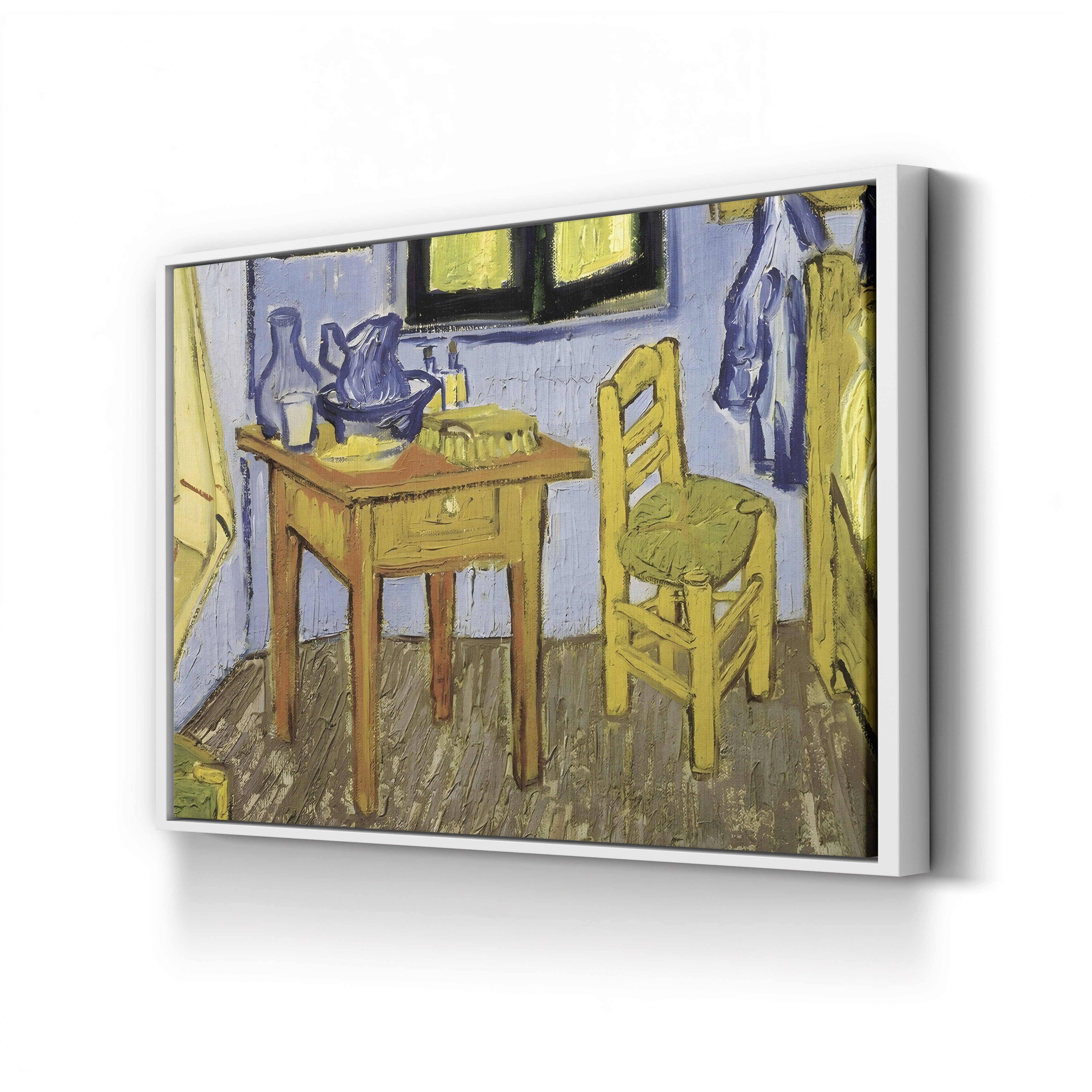 The Room of Vincent van Gogh in Arles (Detail), 1889 – Vincent van Gogh Wall Art | Post-Impressionist Interior Canvas Print