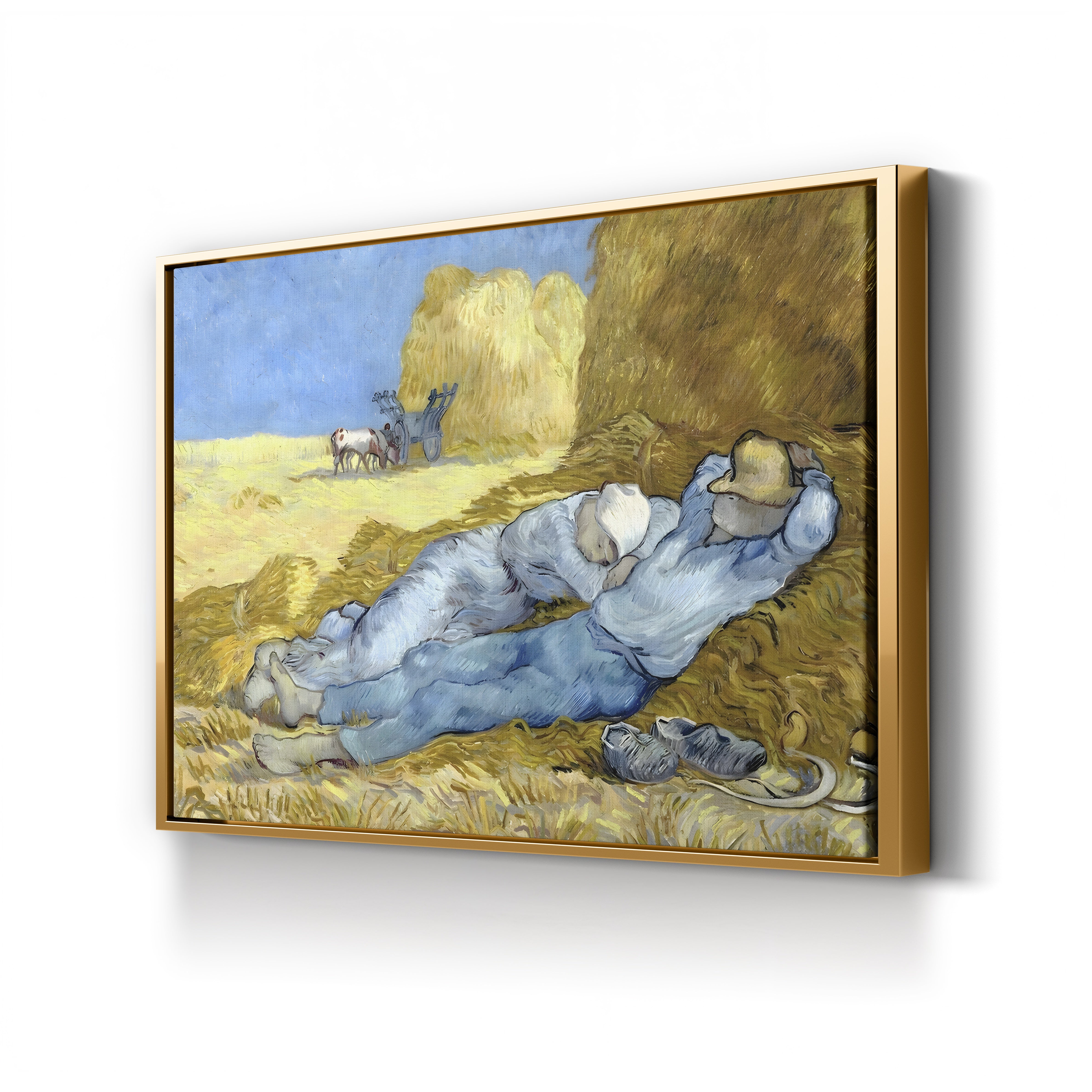 The Siesta (After Millet) – Vincent van Gogh Wall Art | Post-Impressionist Figure Canvas Print