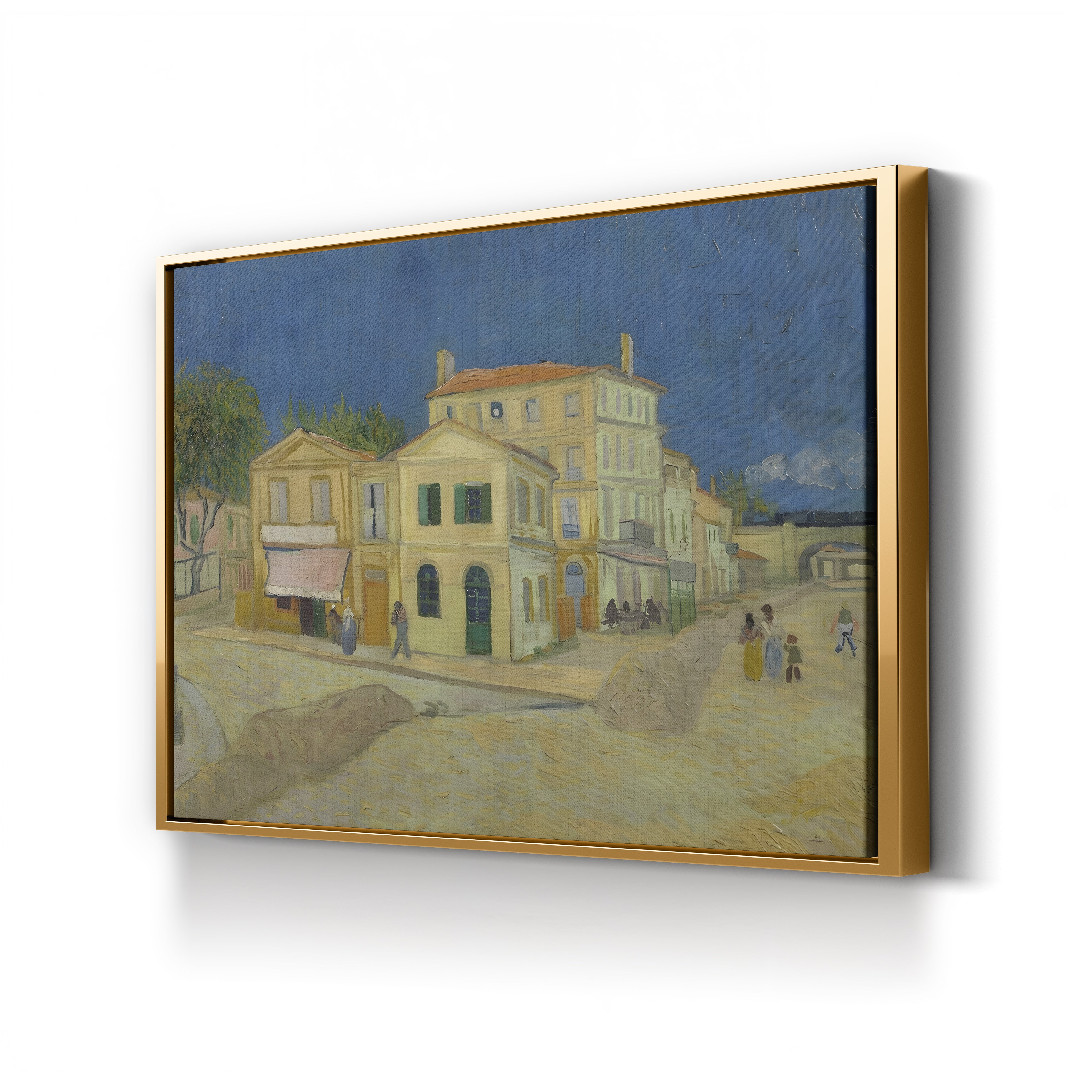 The Yellow House, 1888 – Vincent van Gogh Wall Art | Post-Impressionist Architecture Canvas Print