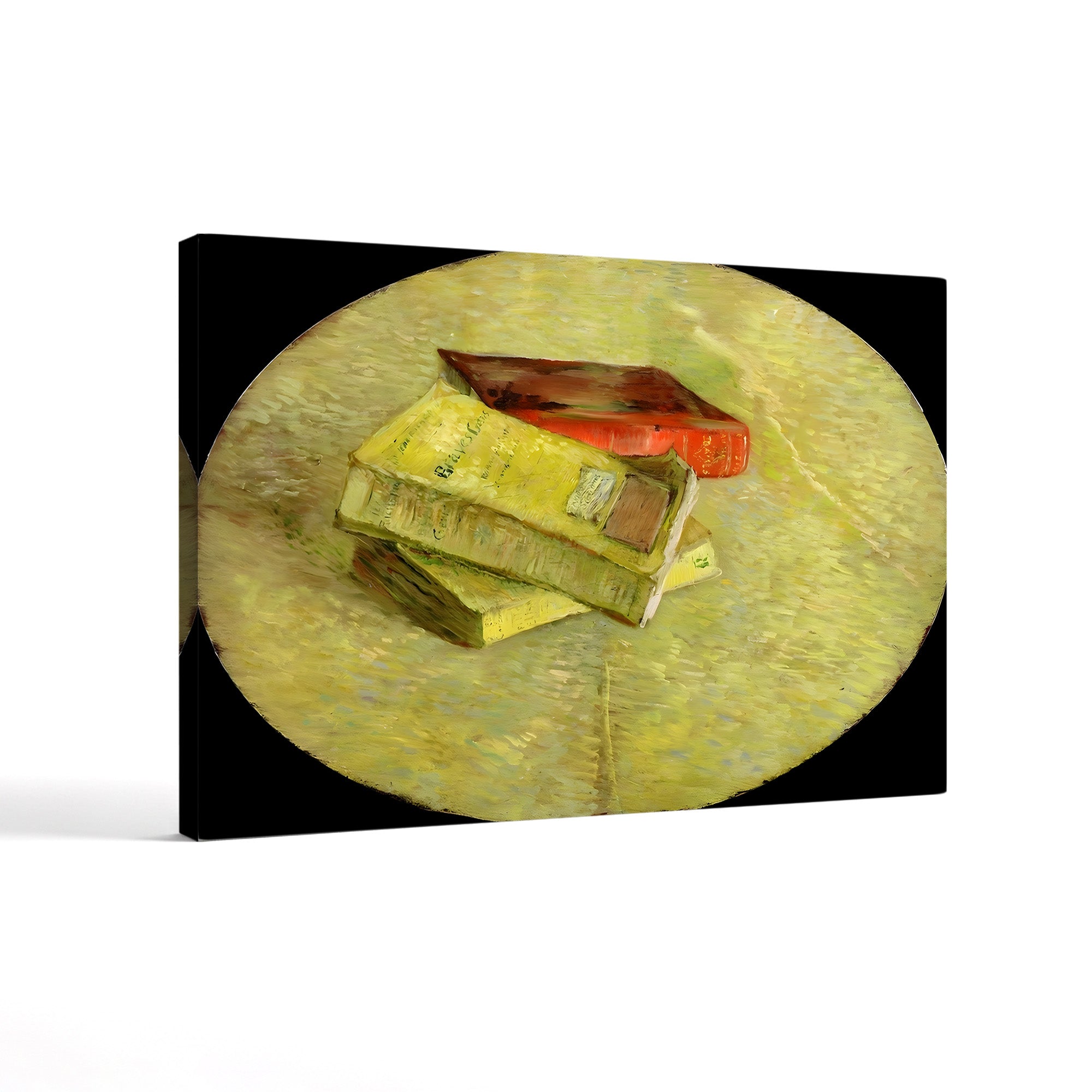 Three Books – Vincent van Gogh Wall Art | Post-Impressionist Still Life Canvas Print
