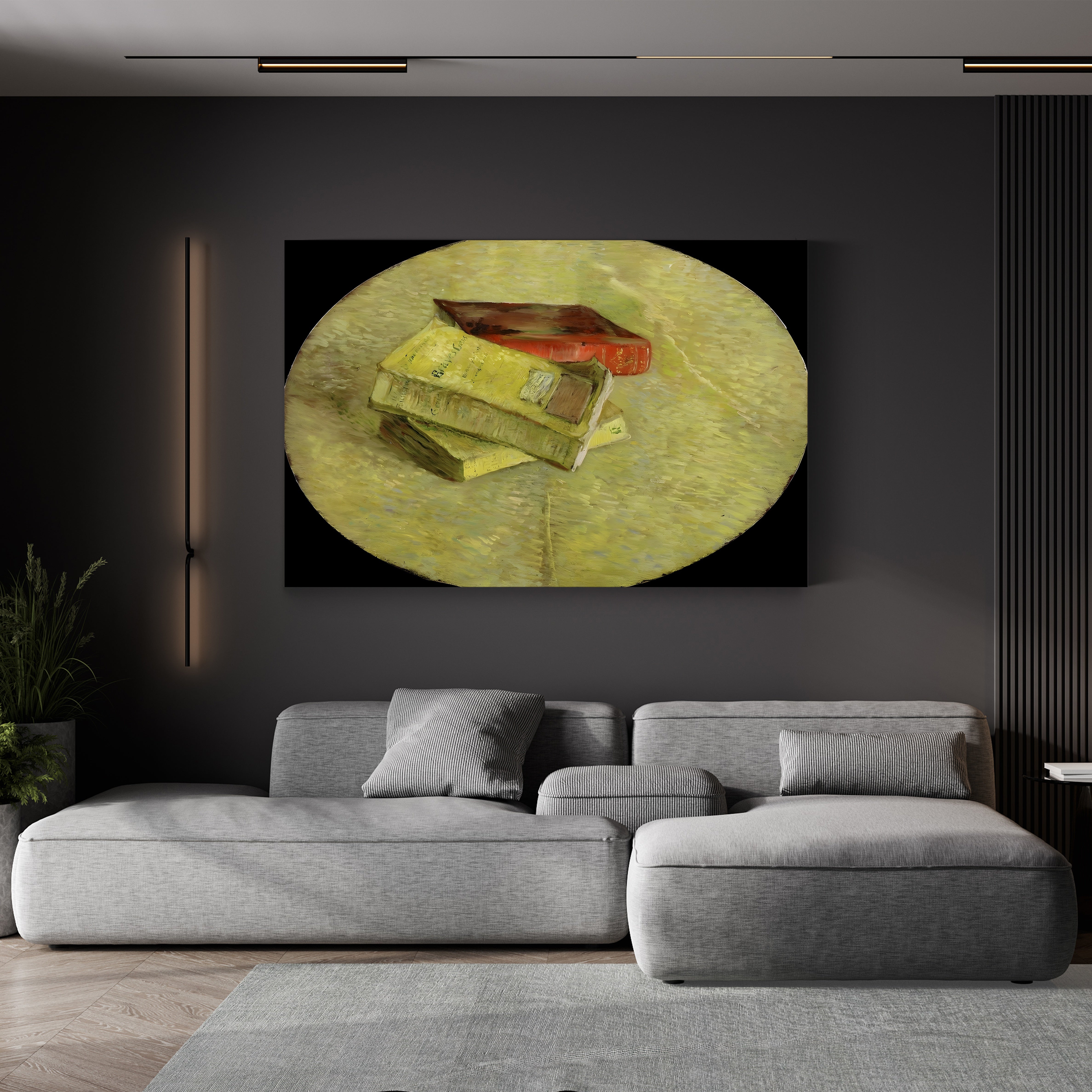 Three Books – Vincent van Gogh Wall Art | Post-Impressionist Still Life Canvas Print