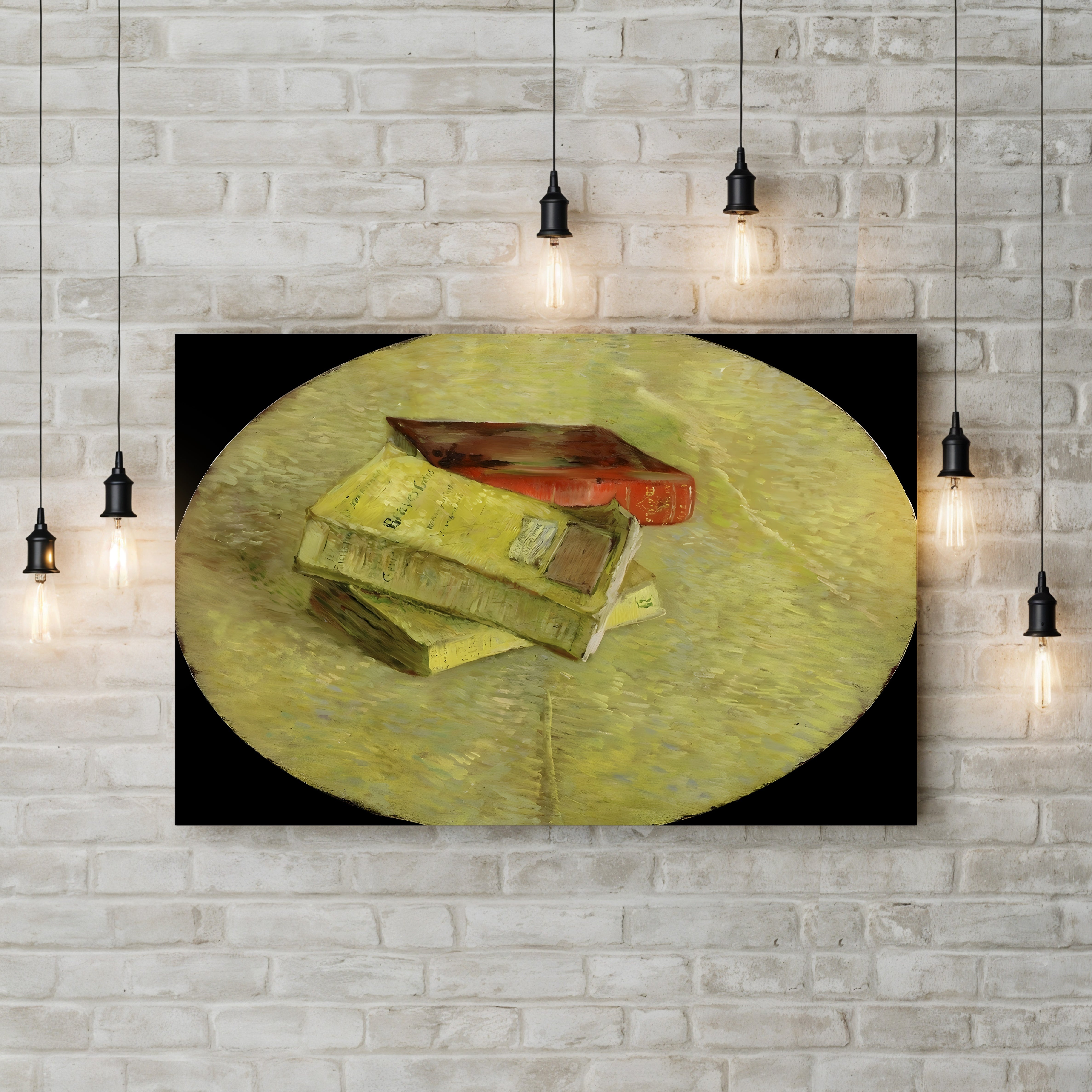Three Books – Vincent van Gogh Wall Art | Post-Impressionist Still Life Canvas Print