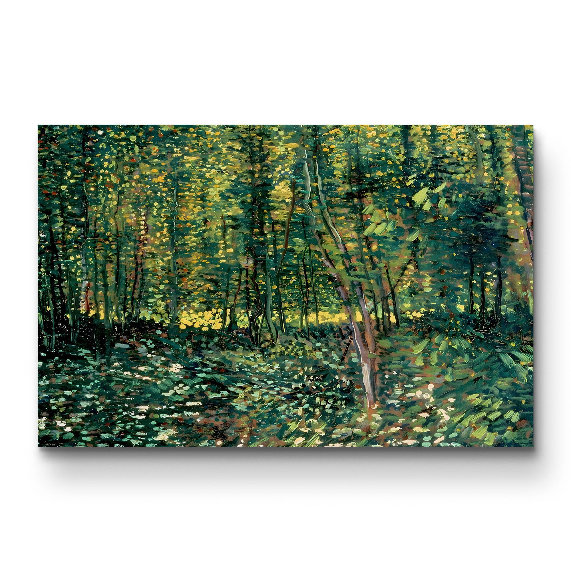 Trees and Undergrowth, 1887 – Vincent van Gogh Wall Art | Post-Impressionist Forest Canvas Print