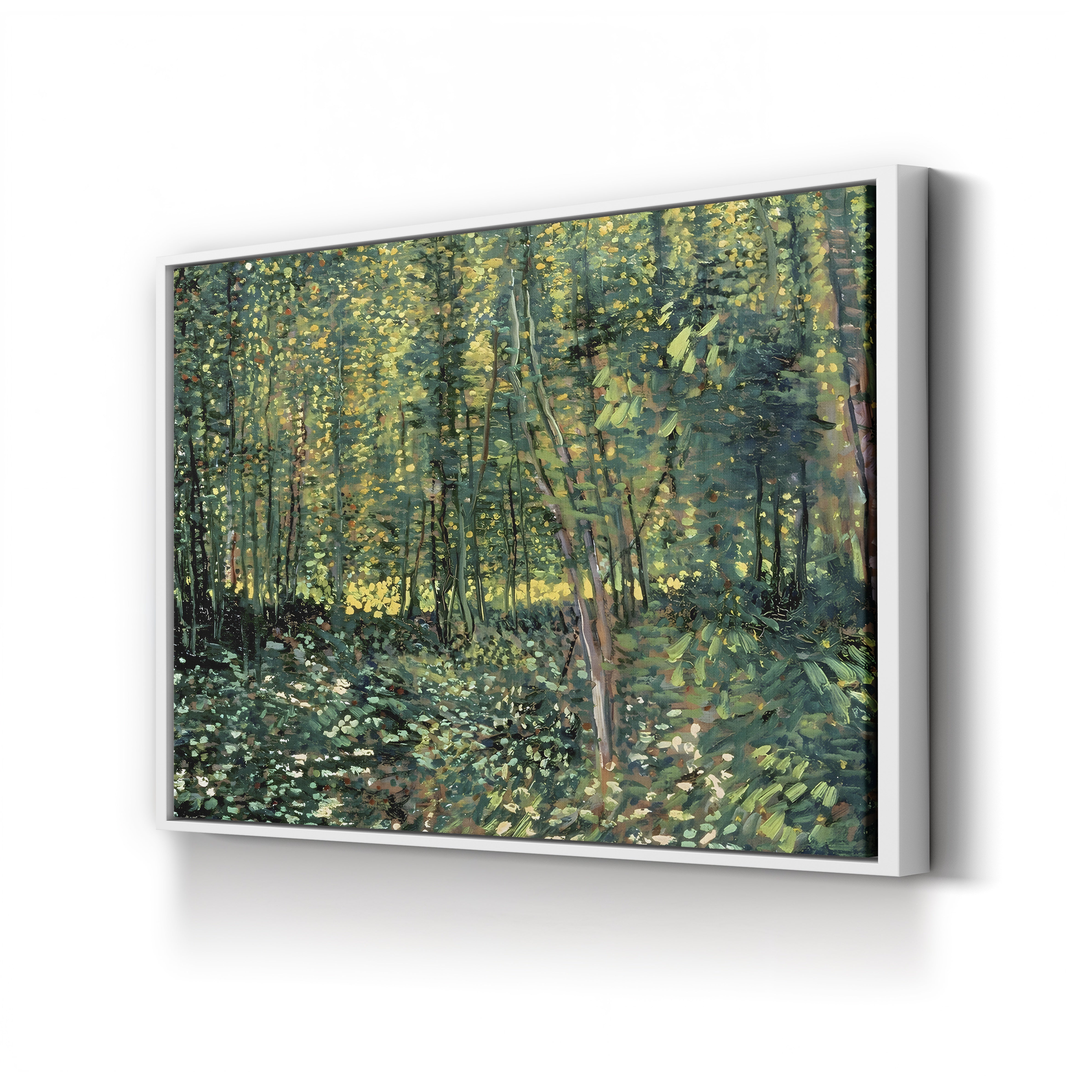 Trees and Undergrowth, 1887 – Vincent van Gogh Wall Art | Post-Impressionist Forest Canvas Print