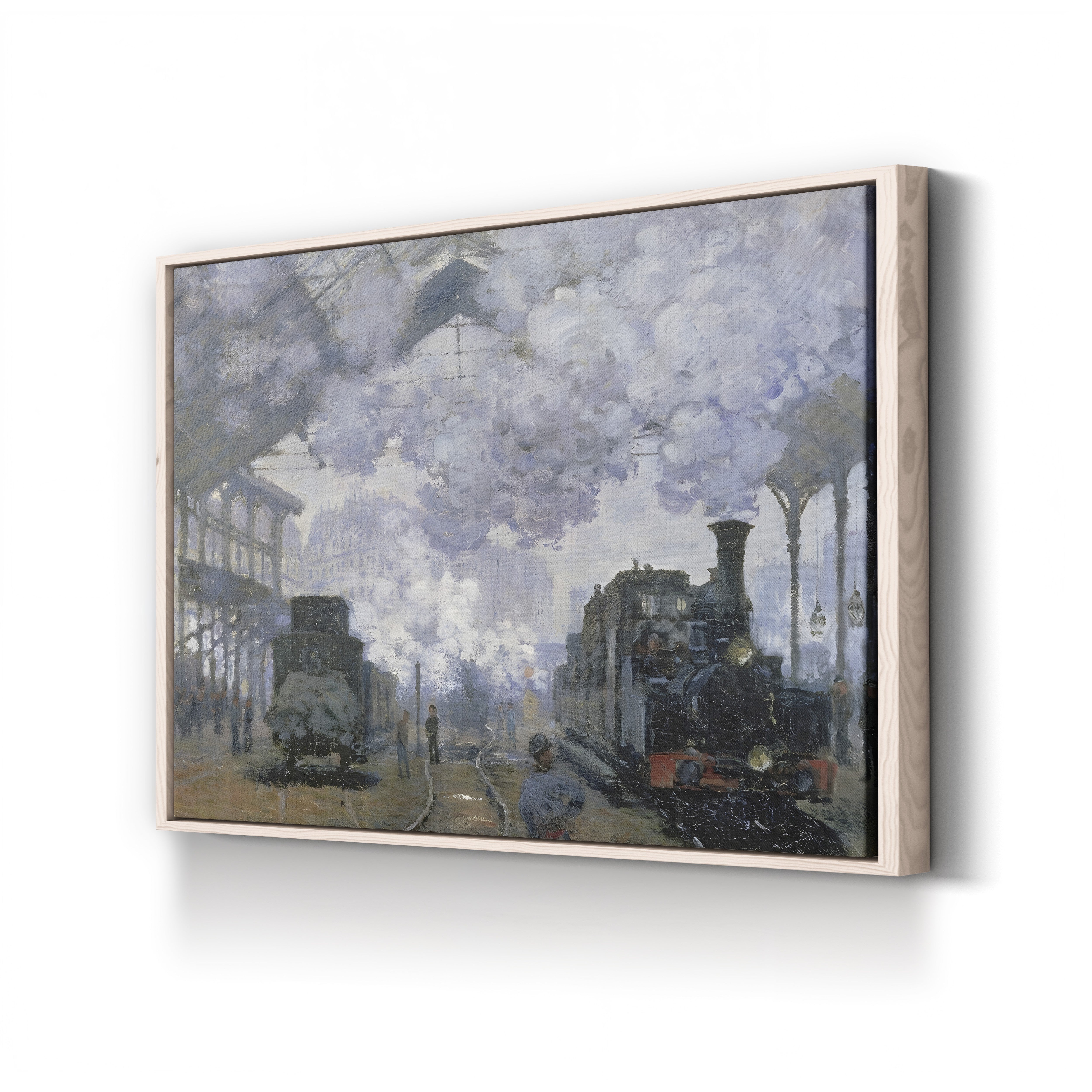 The Gare Saint-Lazare, Arrival of a Train (Gare Saint-Lazare, l’Arrivée d’un Train), 1877 by Claude Monet