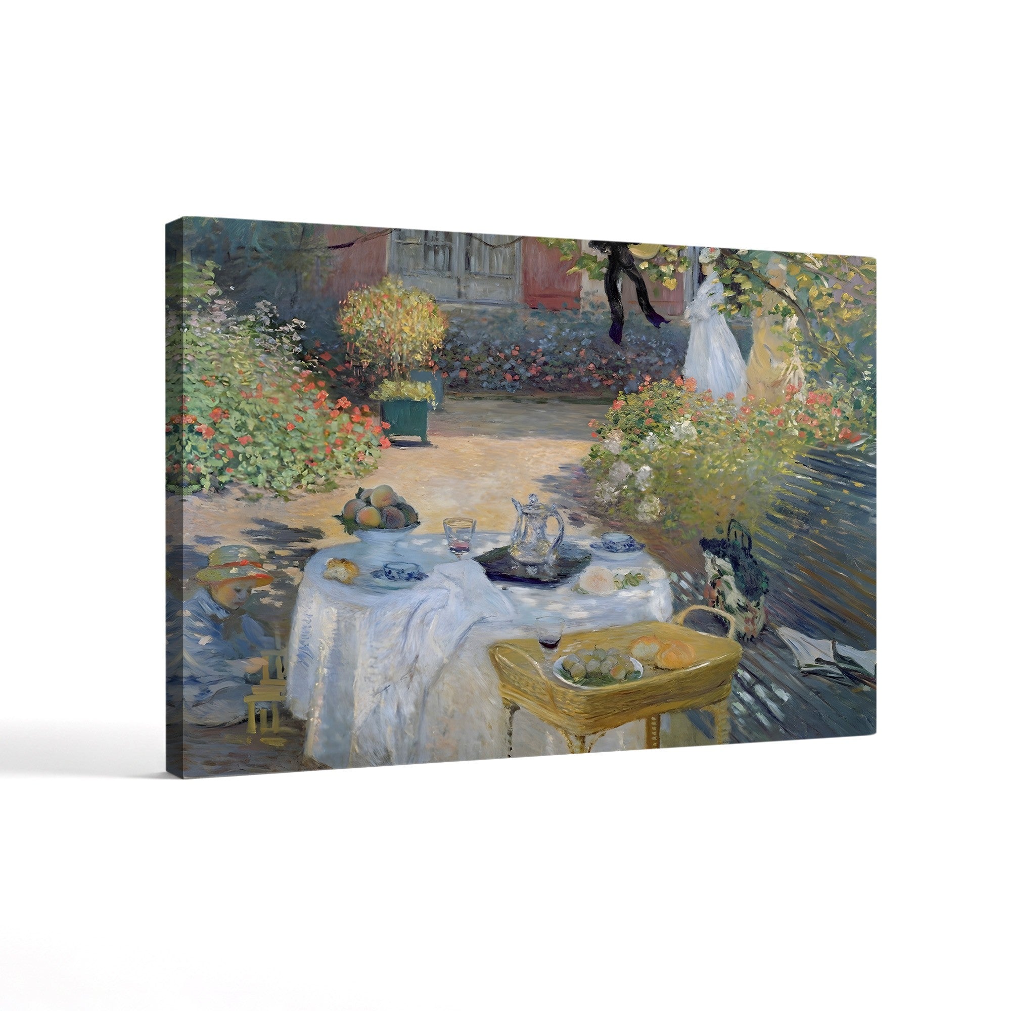 The Luncheon: Monet’s Garden at Argenteuil (Le Déjeuner, panneau décoratif), 1873 by Claude Monet
