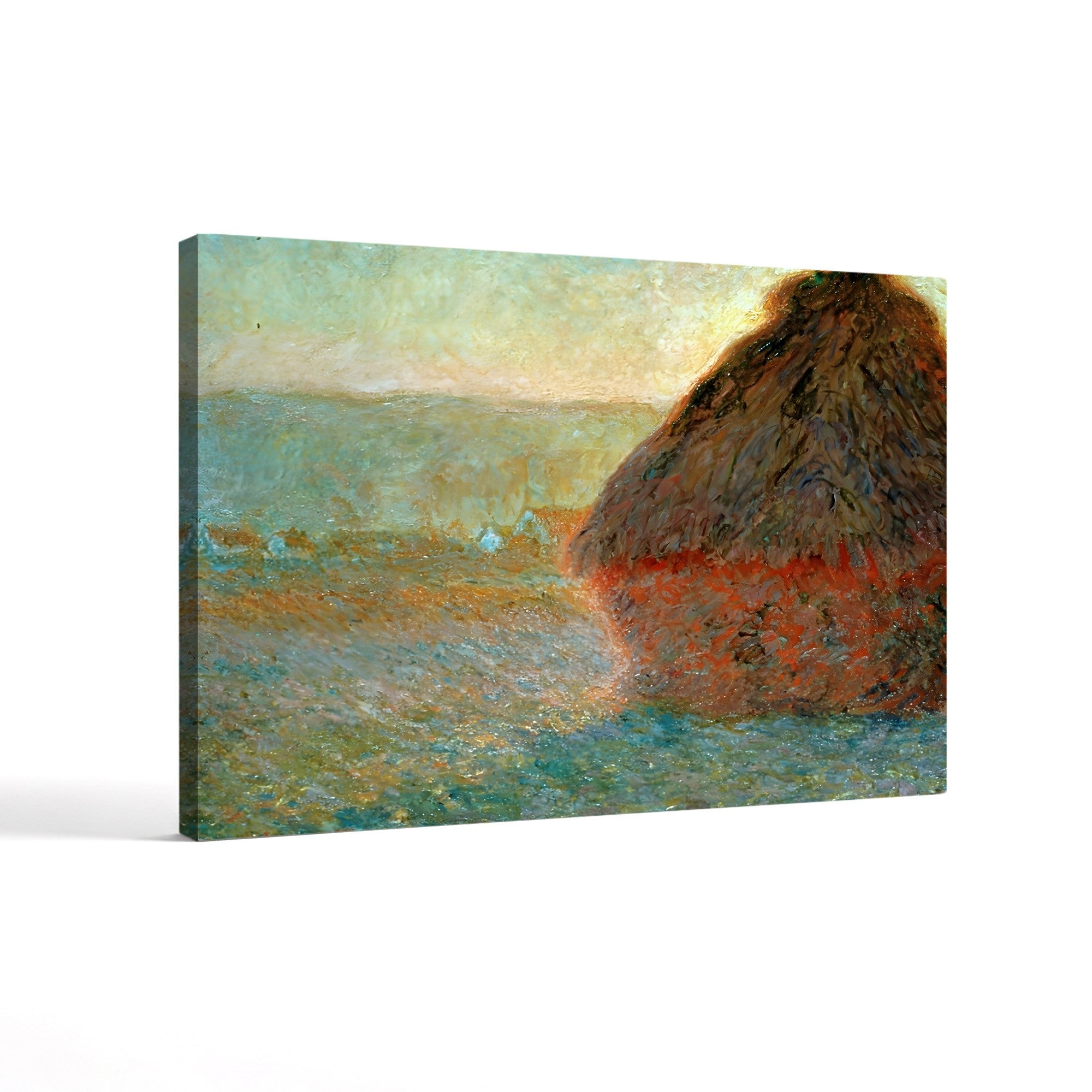 Haystack at Sunset – Claude Monet Wall Art | Iconic Meules Series Canvas Print