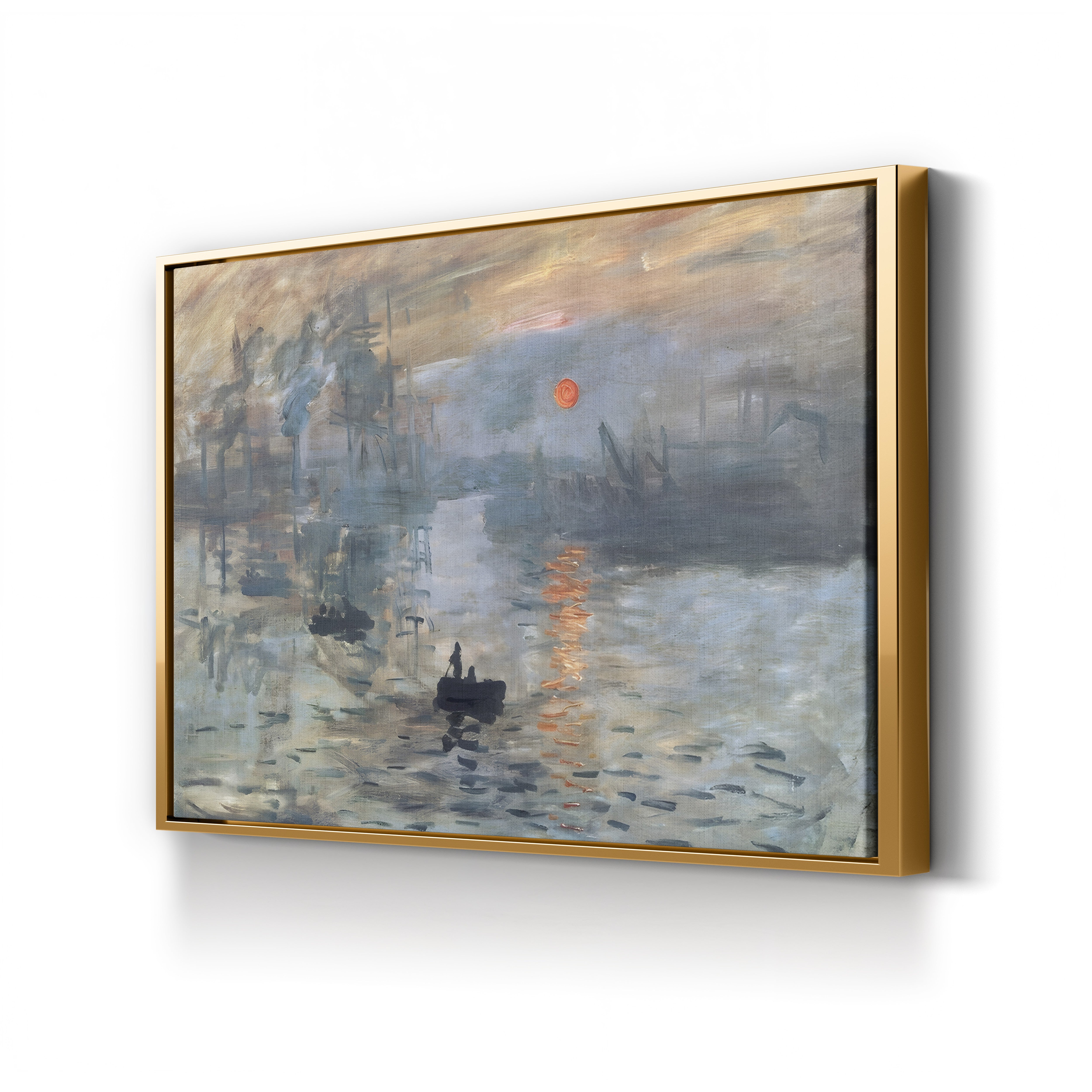 Impression, Sunrise, 1872 – Claude Monet Wall Art | Iconic Impressionist Harbour Canvas Print