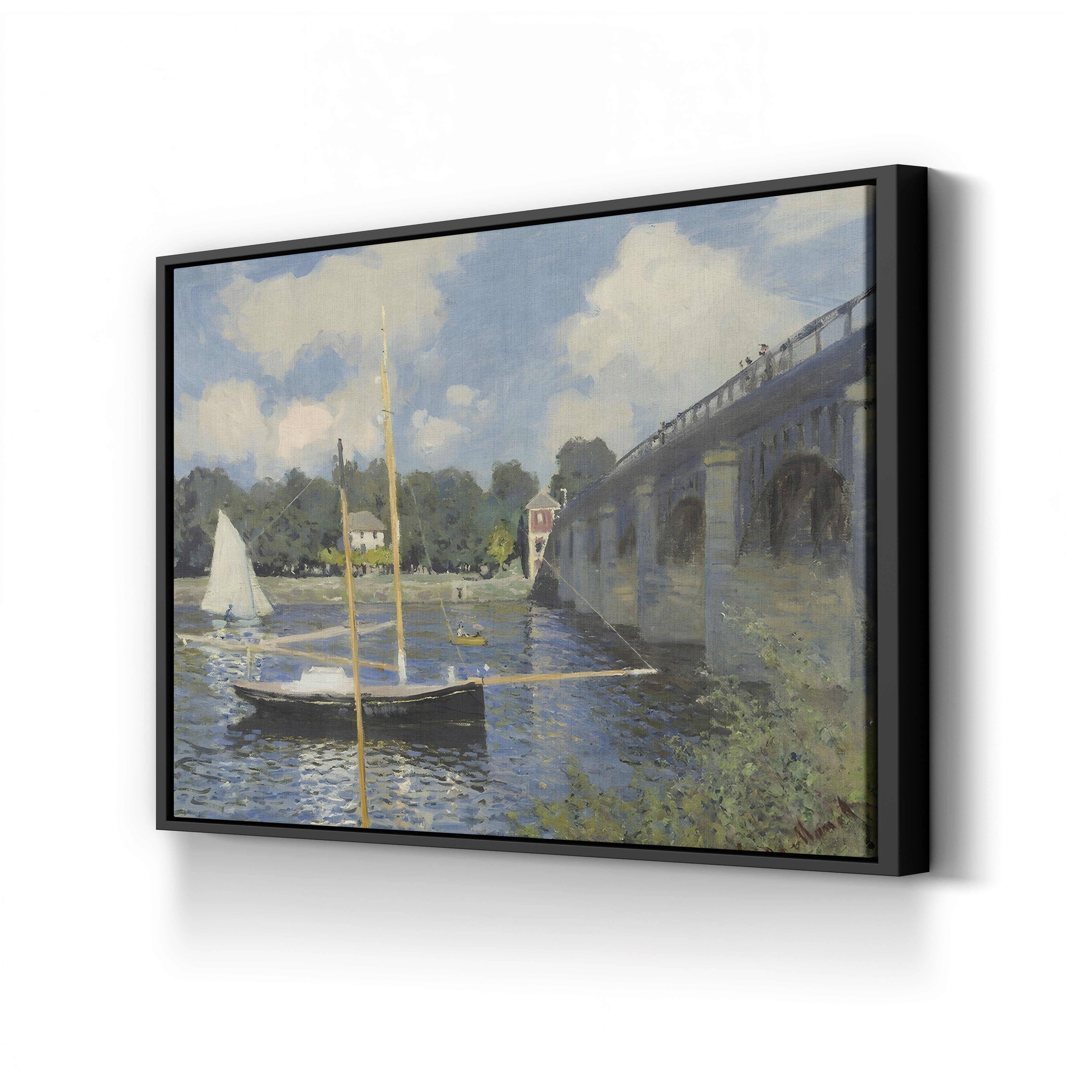The Bridge at Argenteuil (Le Pont d’Argenteuil), 1874 by Claude Monet