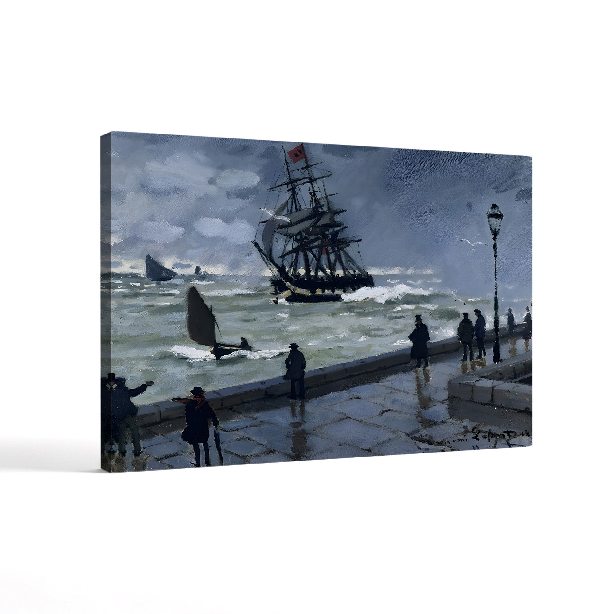 The Jetty at Le Havre, Bad Weather (La Jetée du Havre par mauvais temps), 1870 by Claude Monet