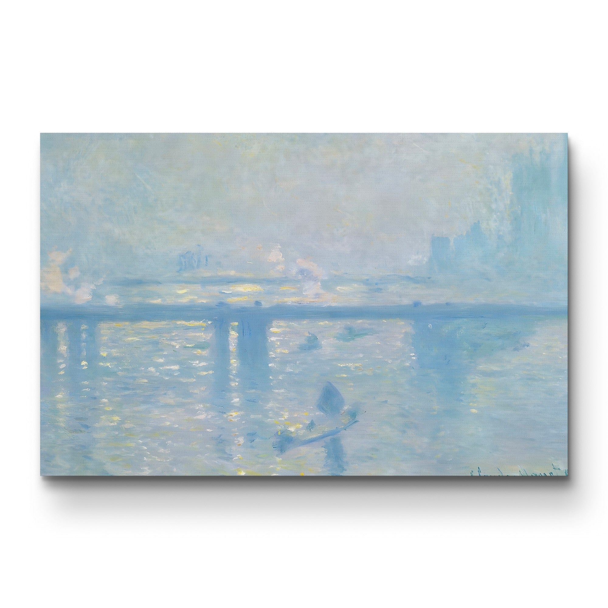 Charing Cross Bridge, London – Claude Monet Wall Art | Impressionist Thames Series Canvas Print