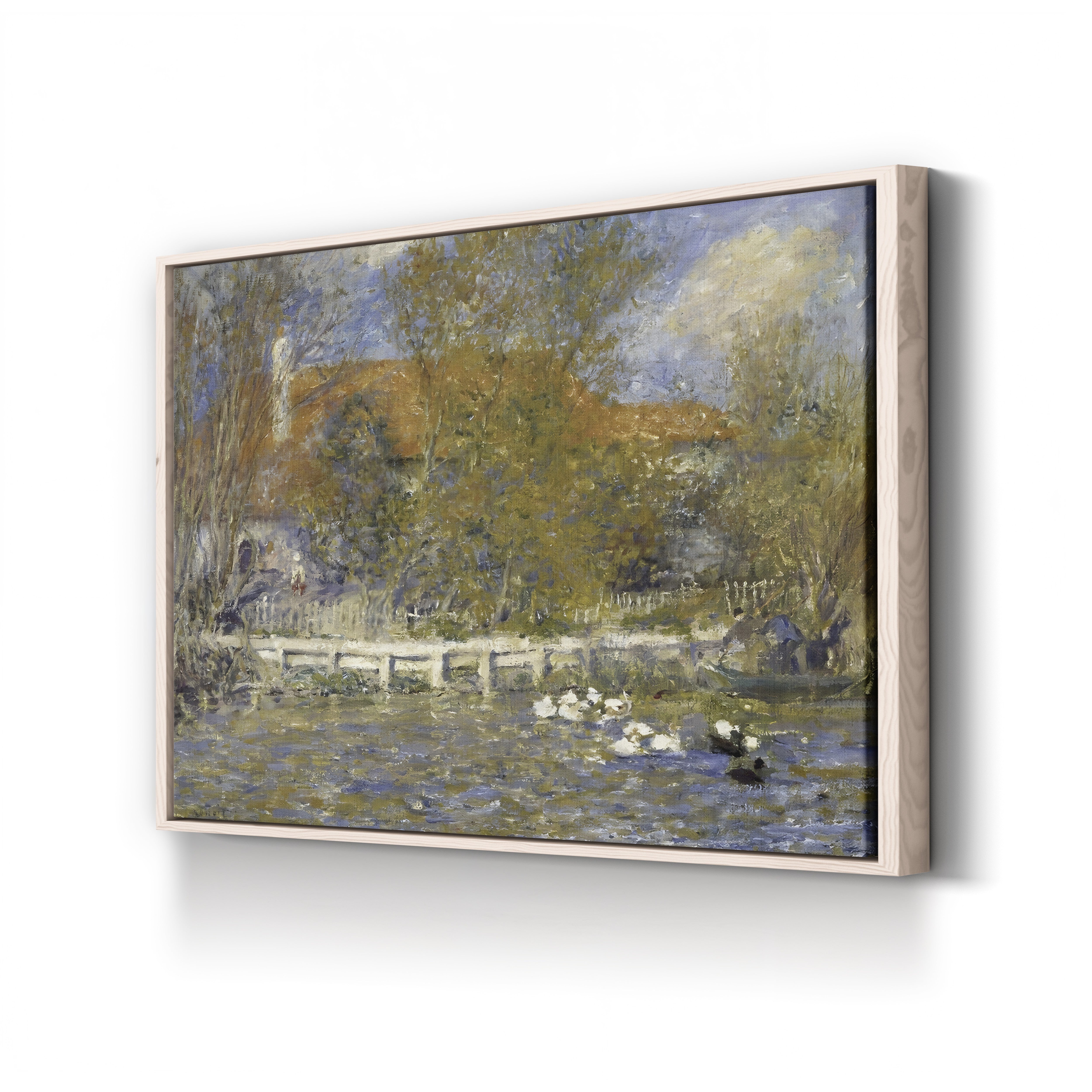 The Duck Pond, 1873 – Pierre-Auguste Renoir Wall Art | Impressionist Landscape Canvas Print