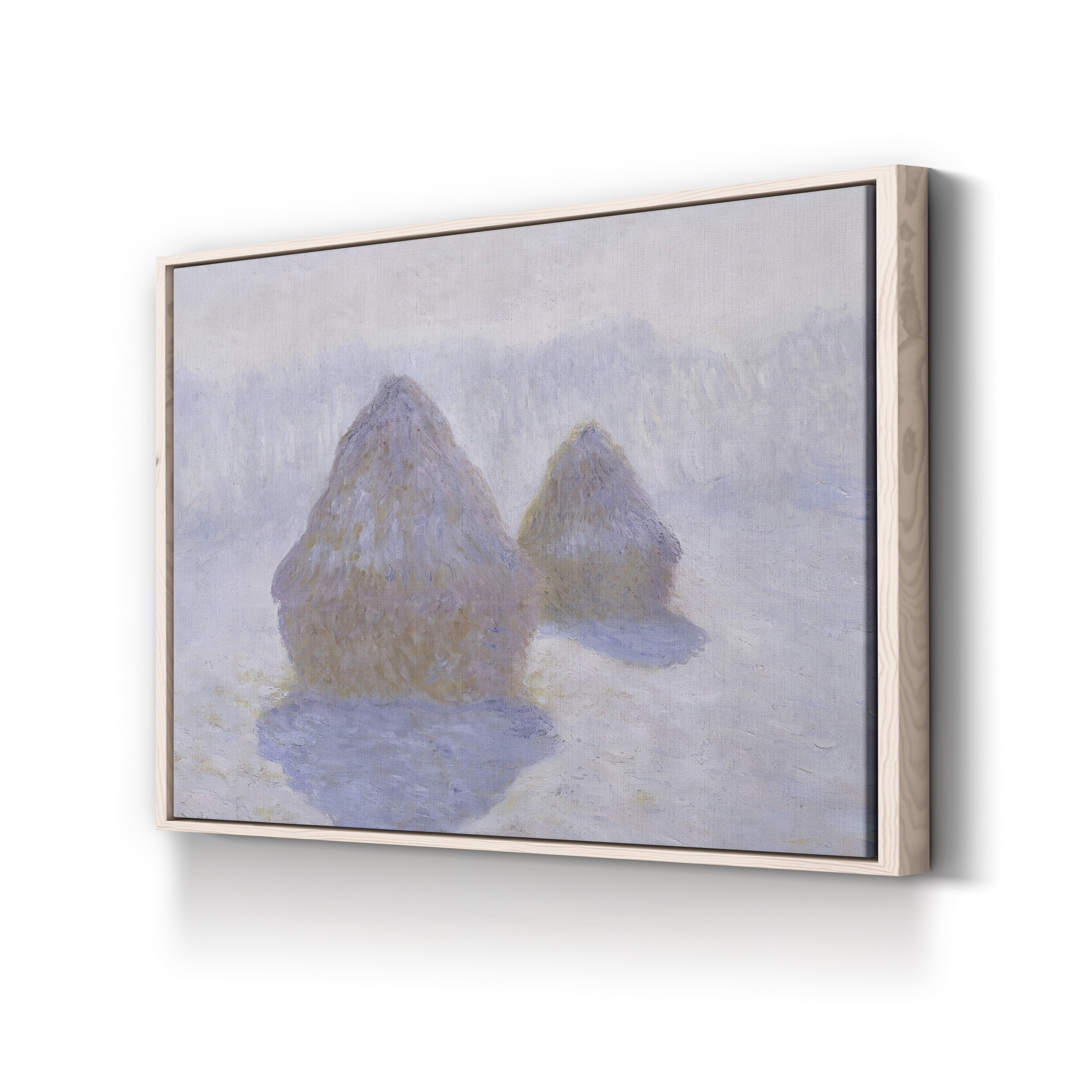 Haystacks, Effect of Snow and Sun, 1891 – Claude Monet Wall Art | Impressionist Series Canvas Print
