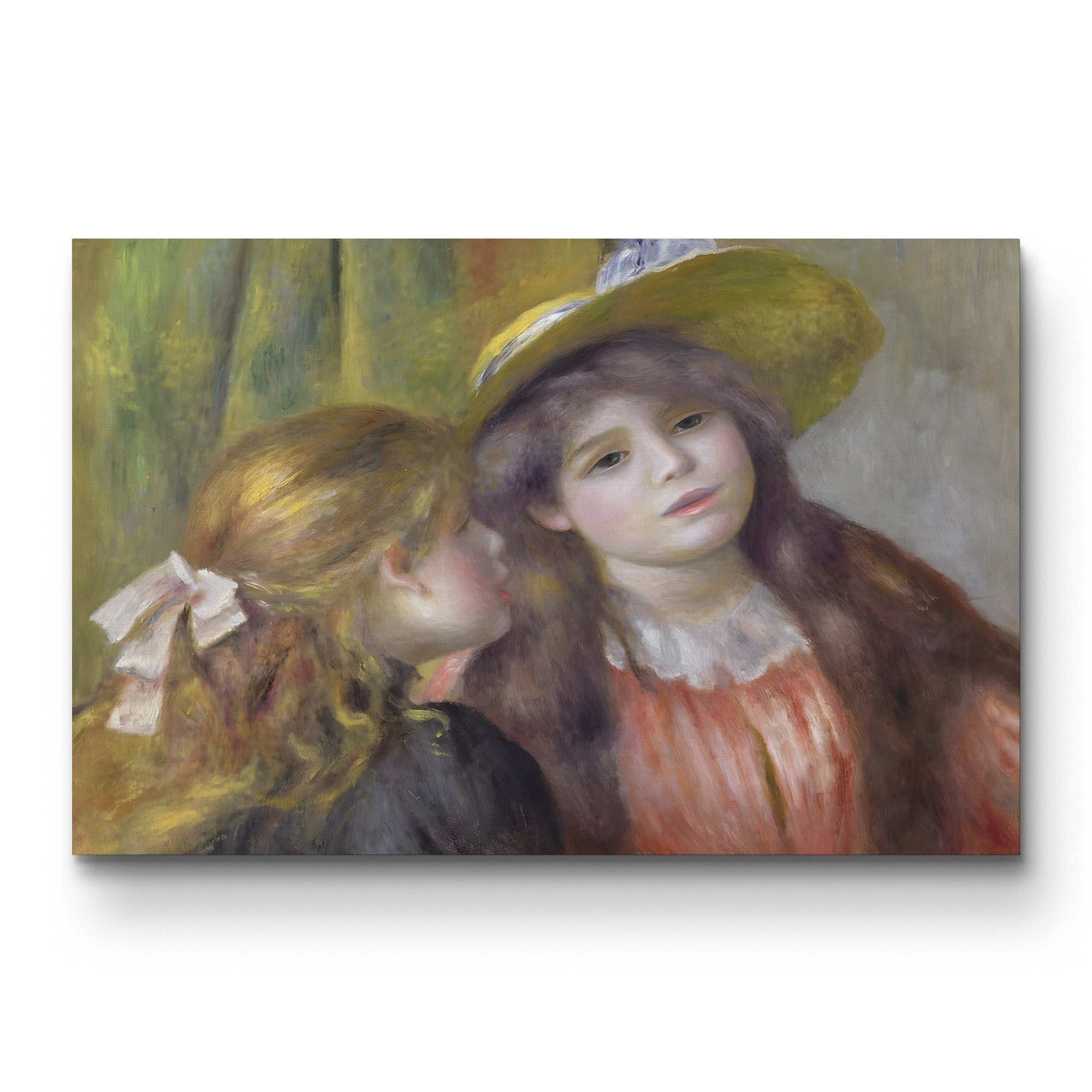 Portrait of Two Girls, c.1890–92 – Pierre-Auguste Renoir Wall Art | Impressionist Portrait Canvas Print