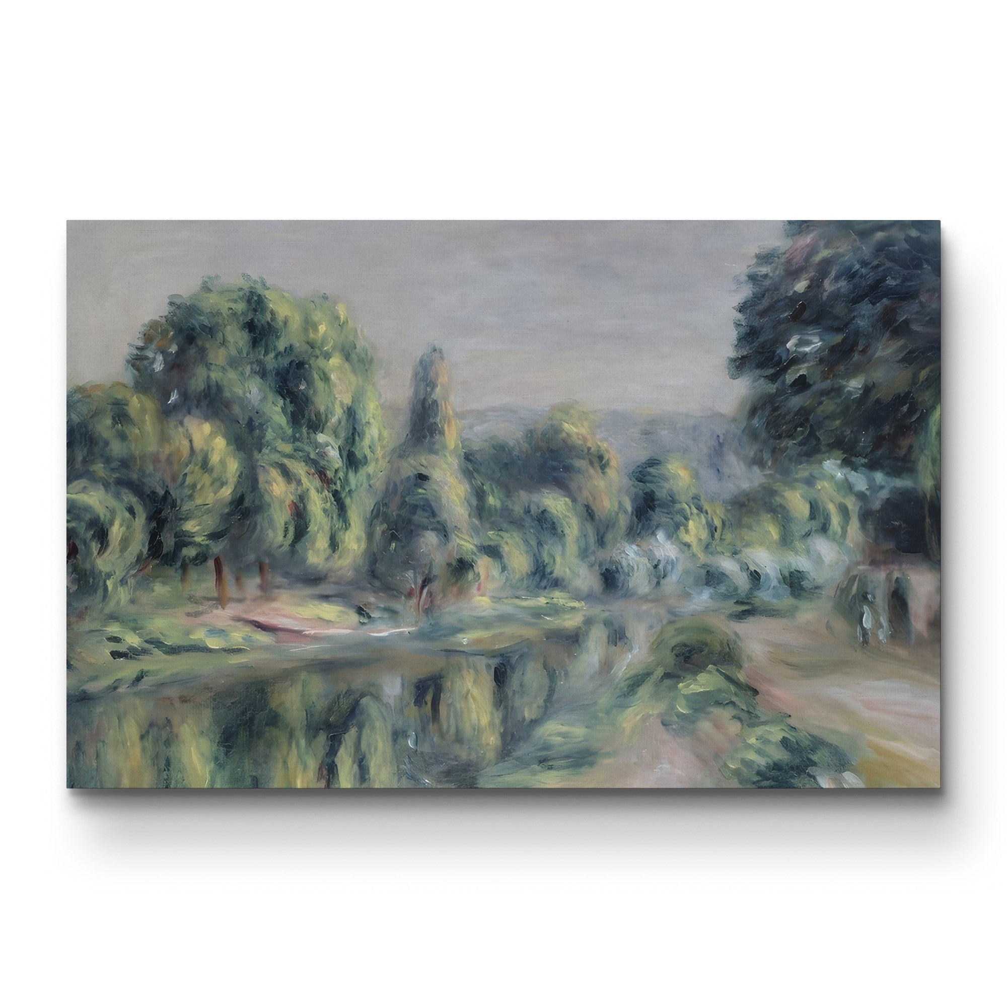 Bras de la Vif at Croissy – Pierre-Auguste Renoir Wall Art | Impressionist River Canvas Print