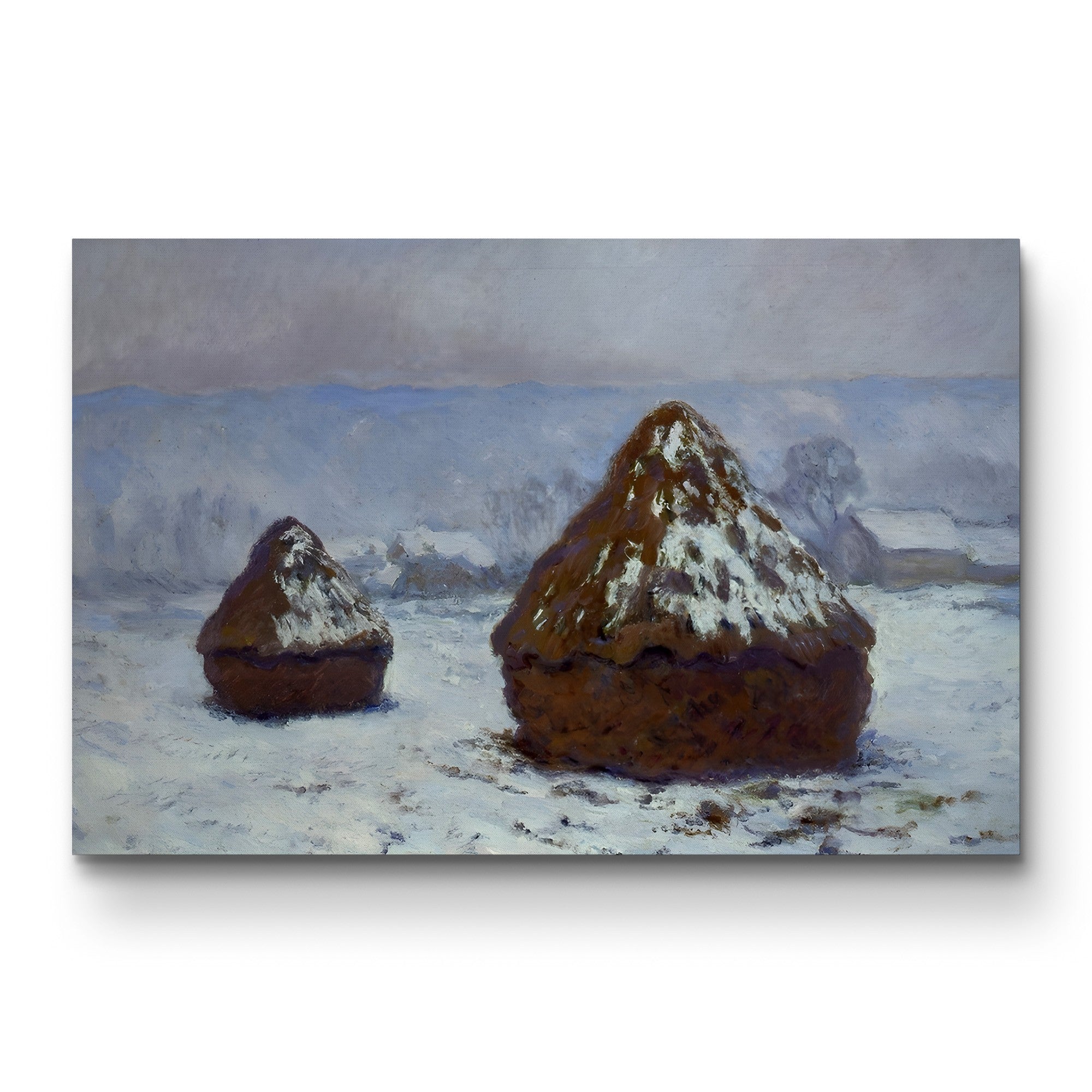 Grainstacks, Snow Effect (Meules, effet de neige), 1891 by Claude Monet