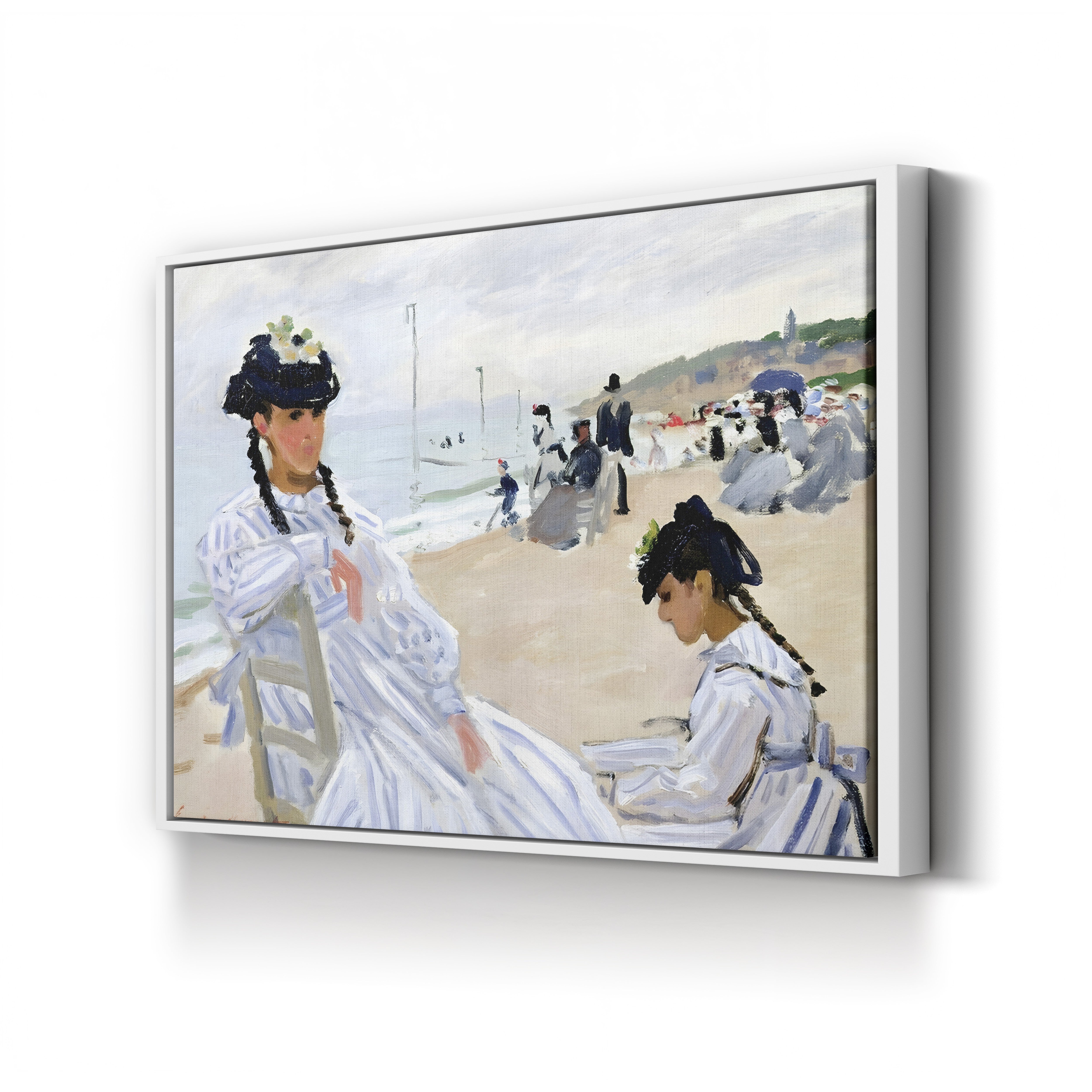 On the Beach at Trouville (Sur la plage à Trouville), 1870 by Claude Monet