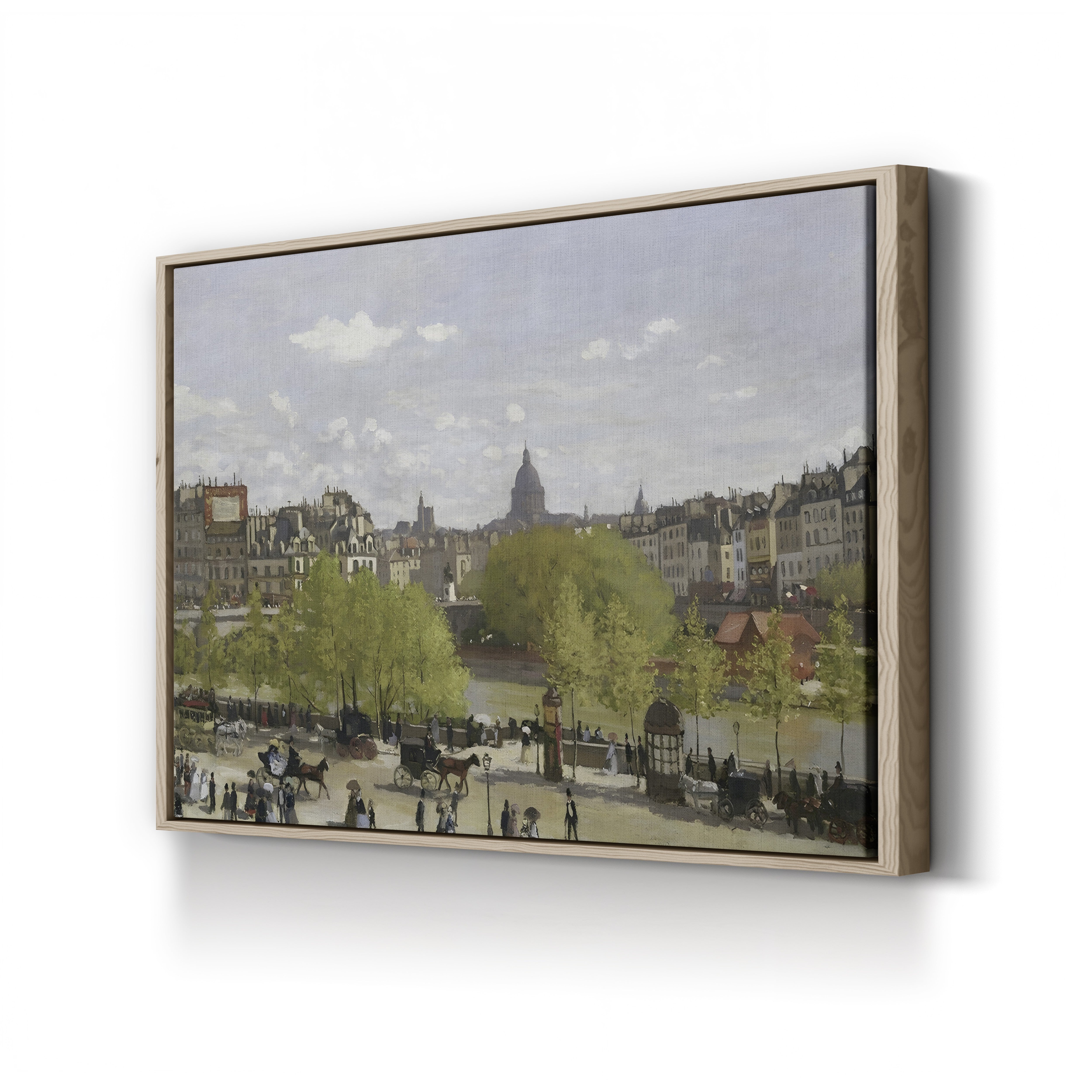 Quai du Louvre, Paris (Le Quai du Louvre), 1866-67 by Claude Monet