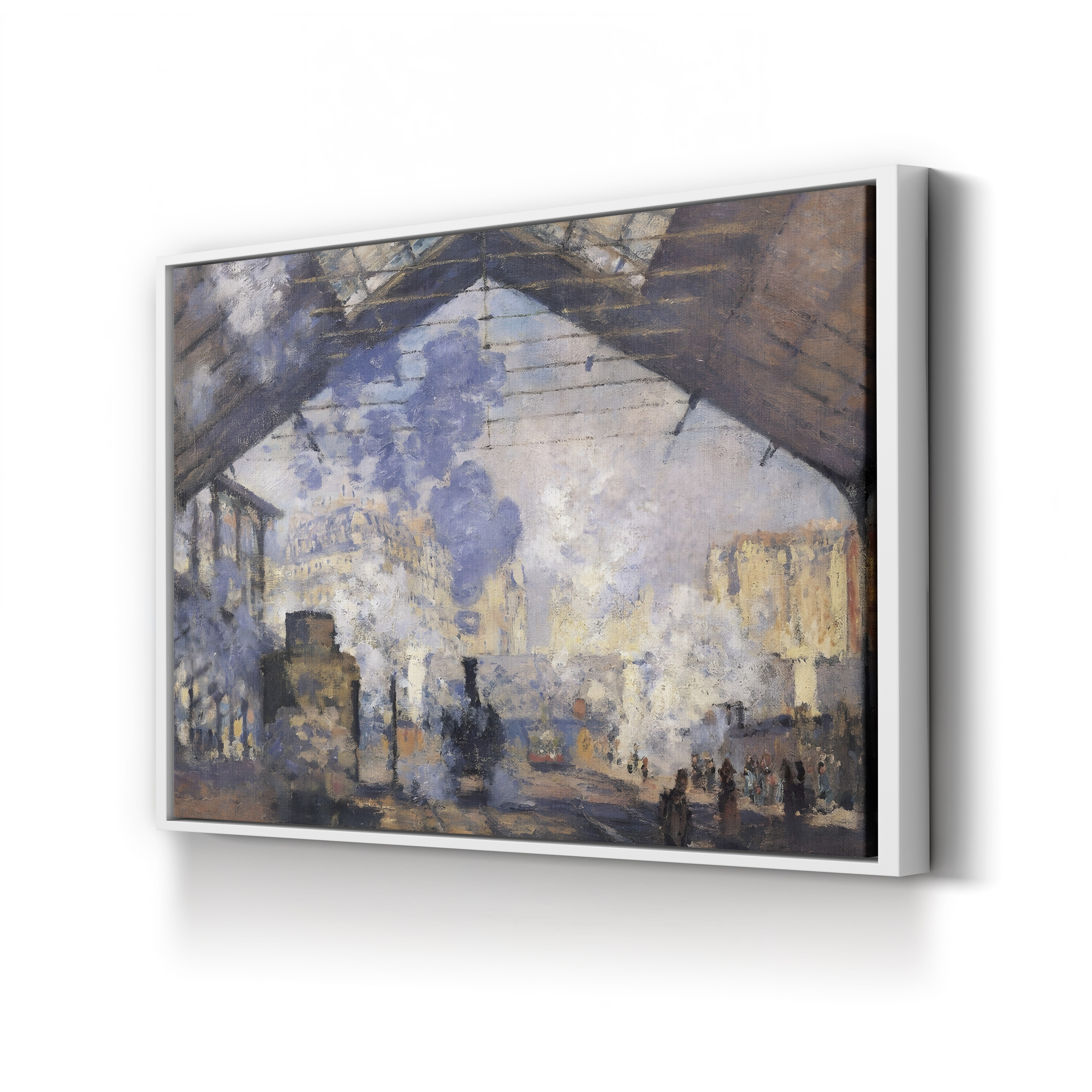 La Gare Saint-Lazare – Claude Monet Wall Art | Impressionist Railway Station Canvas Print