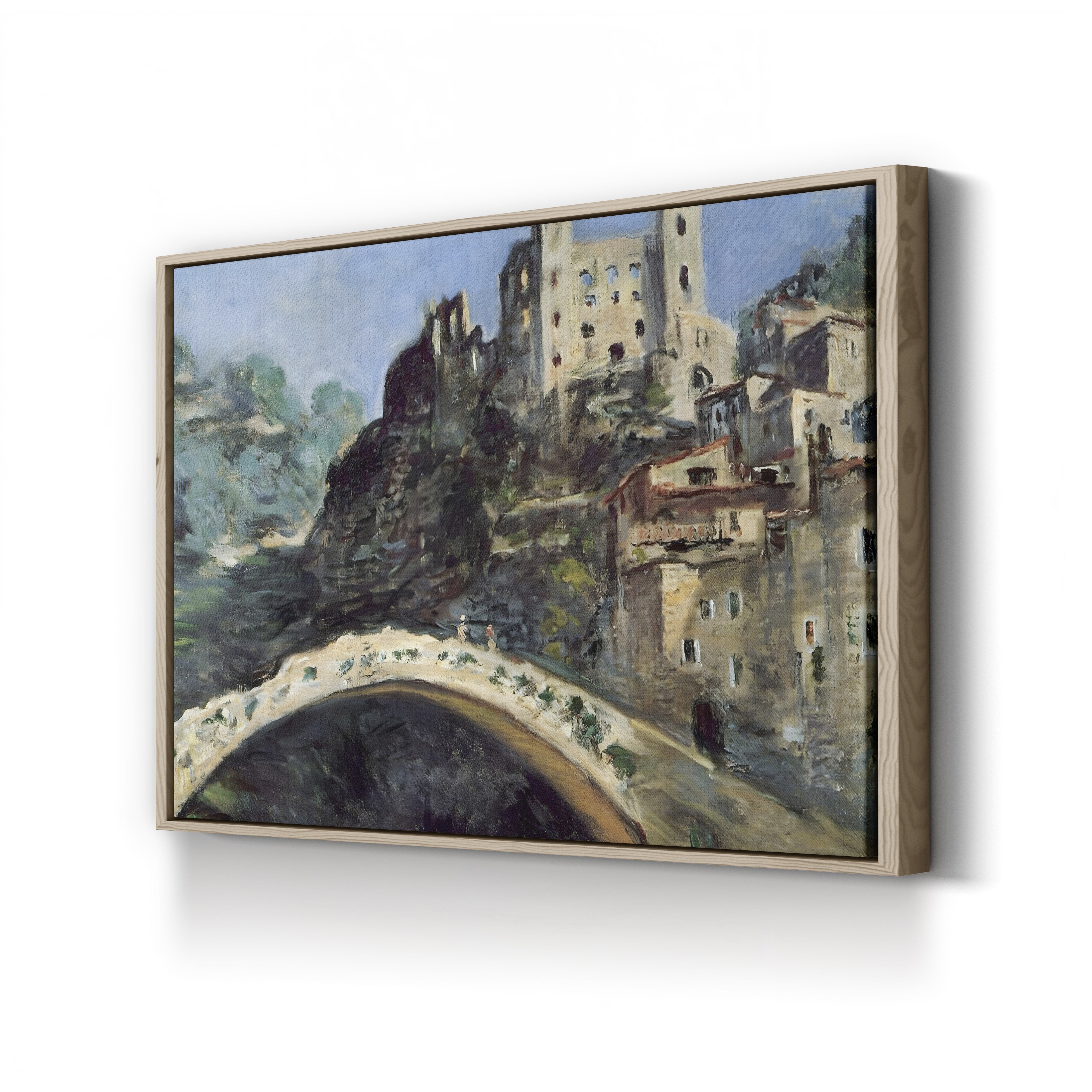 Dolceacqua, Italy, 1884 – Claude Monet Wall Art | Impressionist Architectural Canvas Print