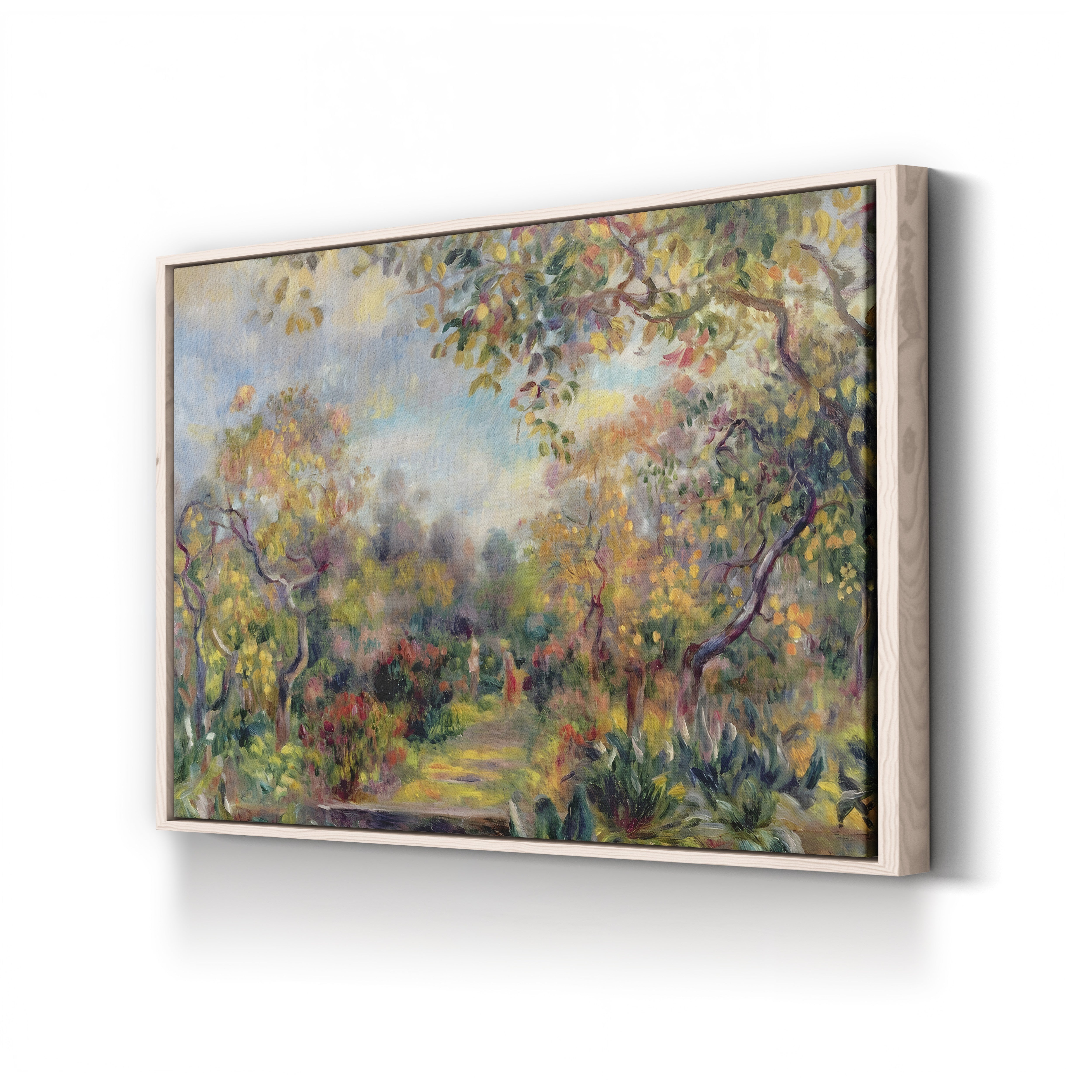 Landscape at Beaulieu, c. 1893 – Pierre-Auguste Renoir Wall Art | Impressionist Coastal Canvas Print