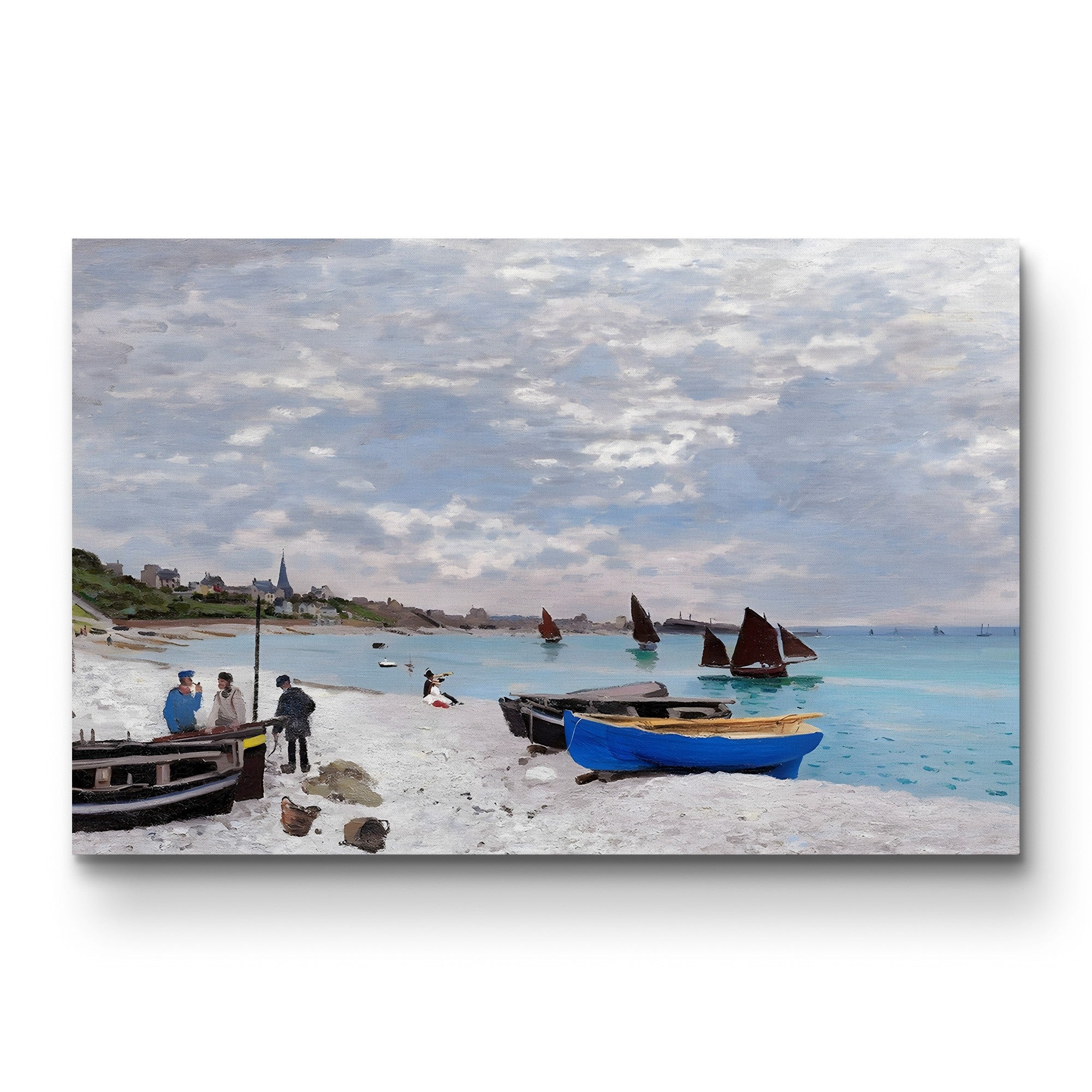 The Beach at Sainte-Adresse (La Plage de Sainte-Adresse), 1867 by Claude Monet