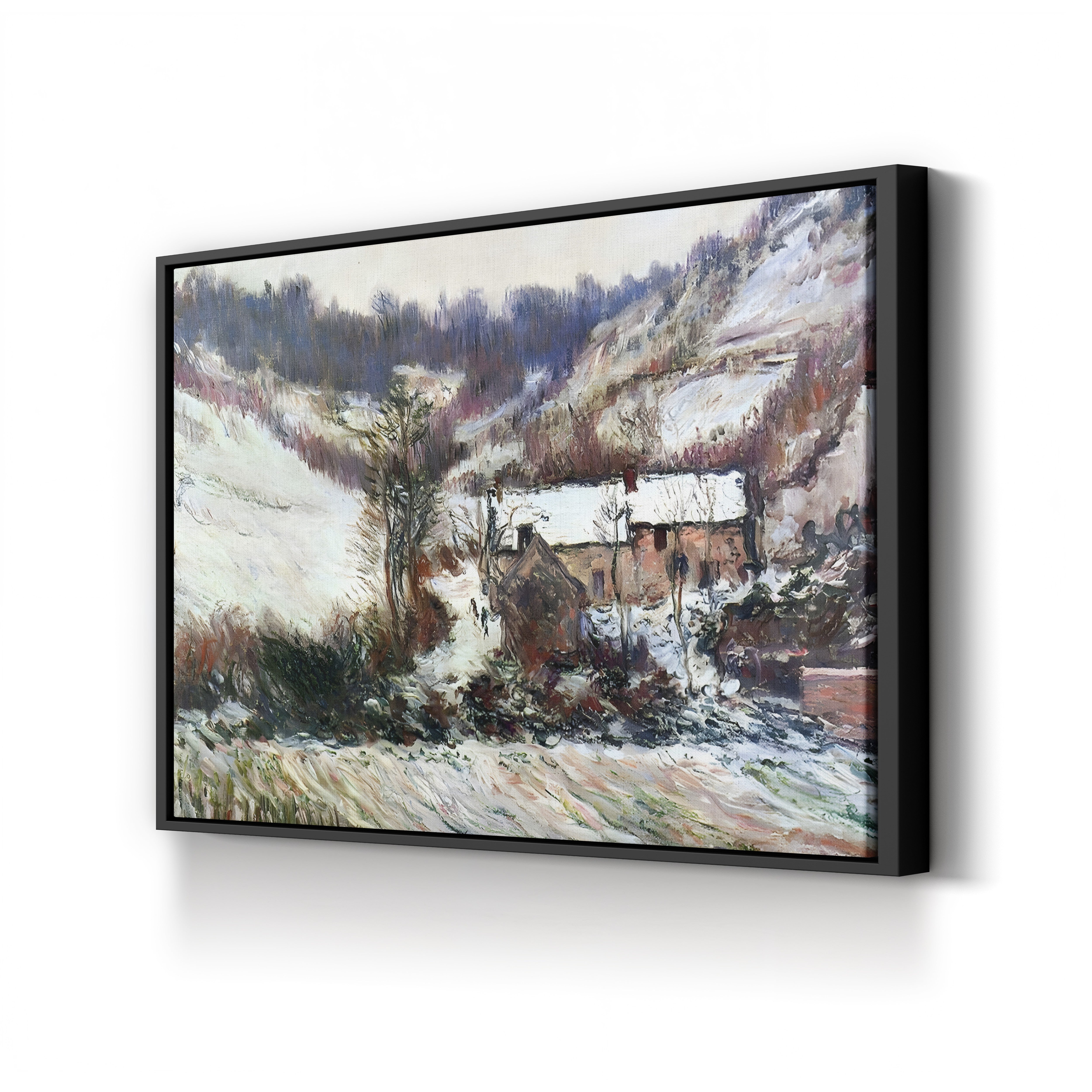 Snow Effect at Falaise (Effet de Neige à Falaise), c. 1886 by Claude Monet
