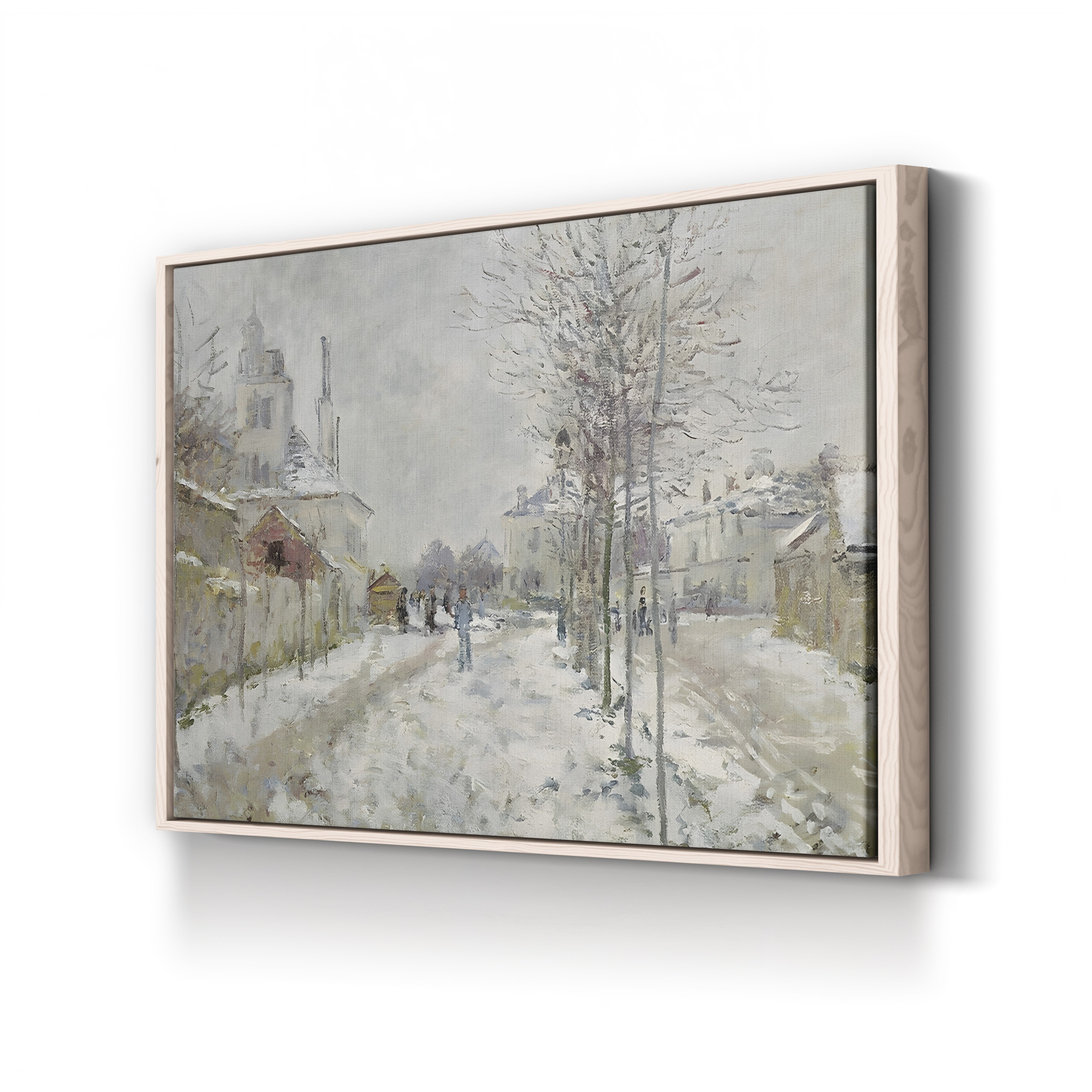 The Boulevard de Pontoise at Argenteuil, Snow Effect (Effet de Neige), 1875 by Claude Monet